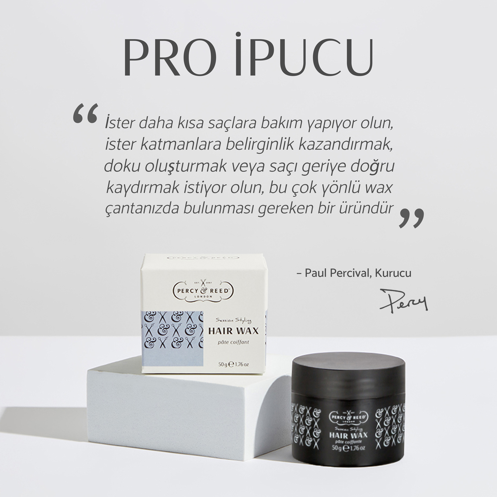Percy & Reed Session Styling Saç Şekillendirici Wax 50 g | Sachane