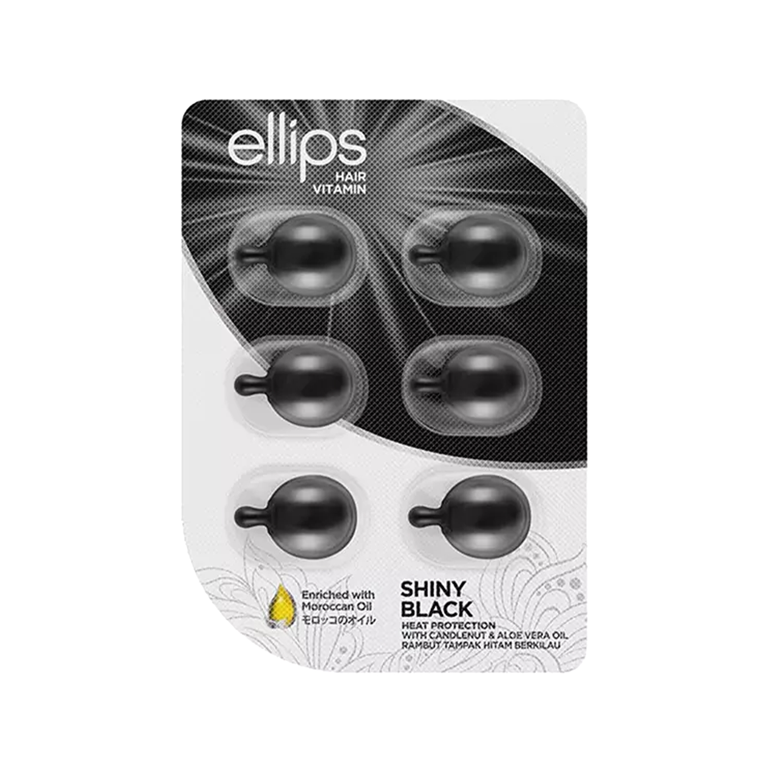 Ellips Siyah Saçlara Özel Işıltı Veren Saç Vitamini 6 Kapsül