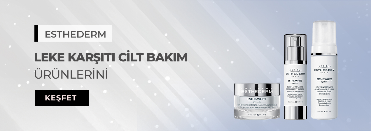 Esthederm leke karşıtı bakım ürünleriyle cilt tonunu dengeleyin ve daha parlak bir görünüm kazanın.