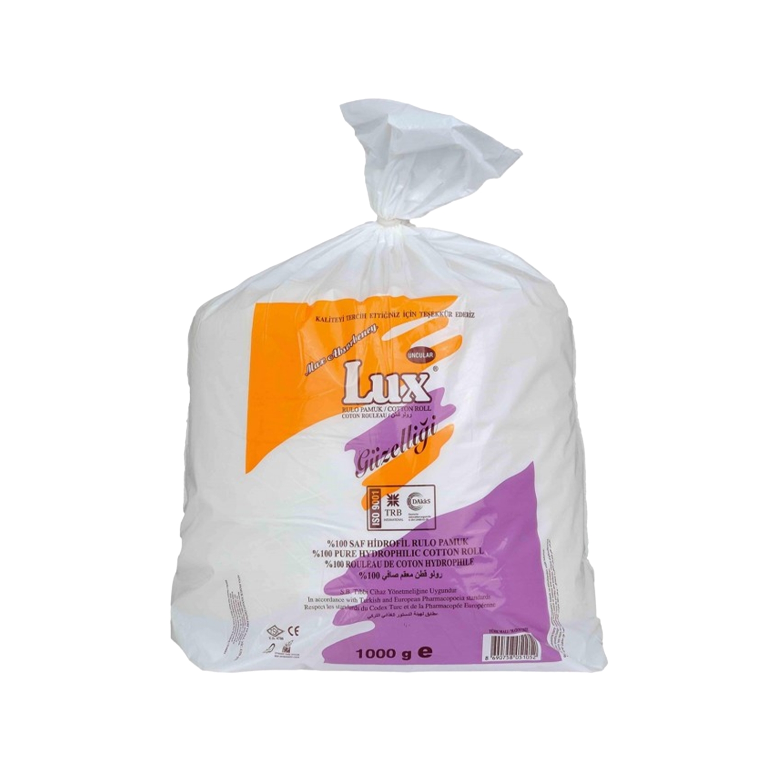 Lux Saf Hidrofil Rulo Pamuk 1000 g