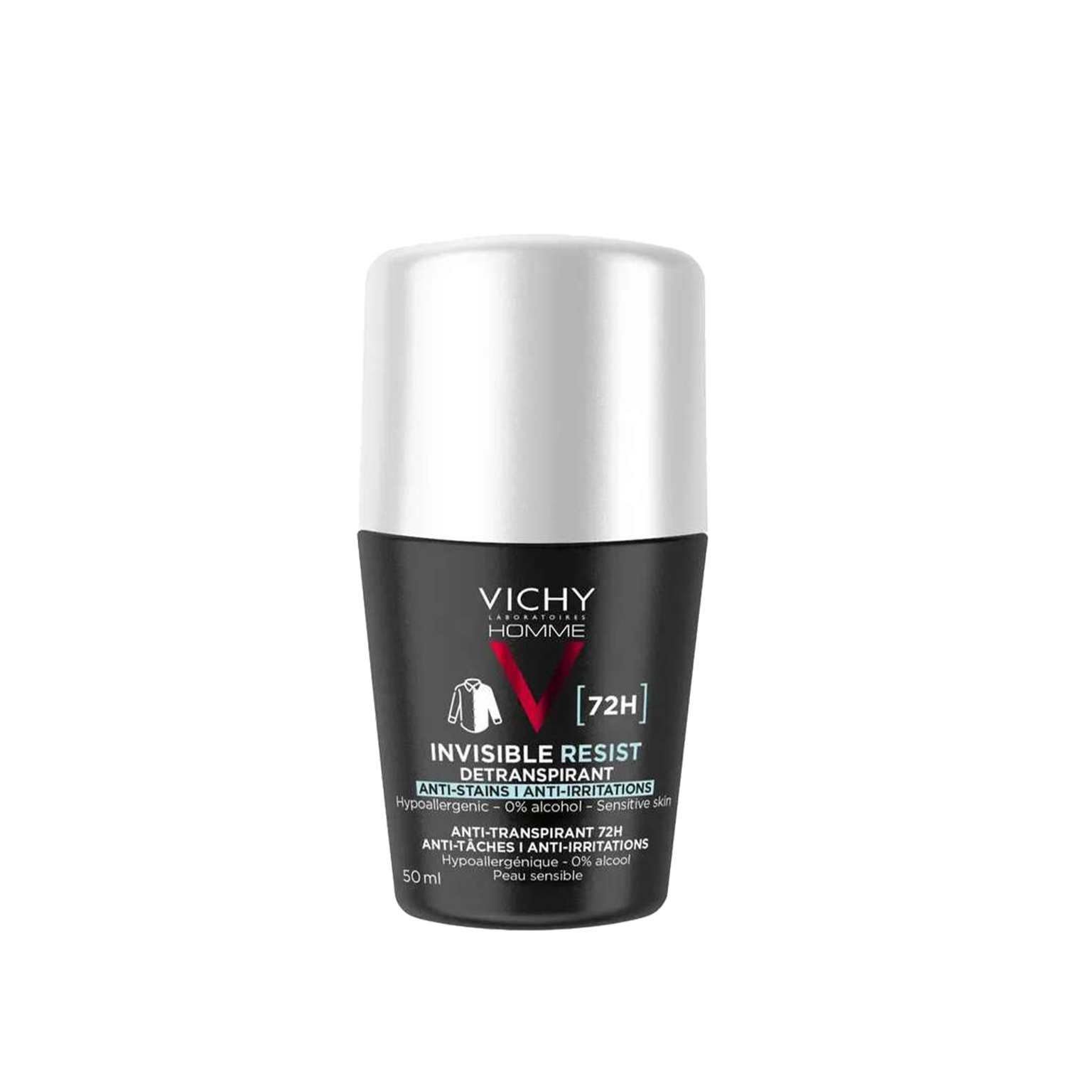 Vichy Homme Invisible Resist İz ve Terleme Karşıtı Erkek Roll-on Deodorant 50 ml