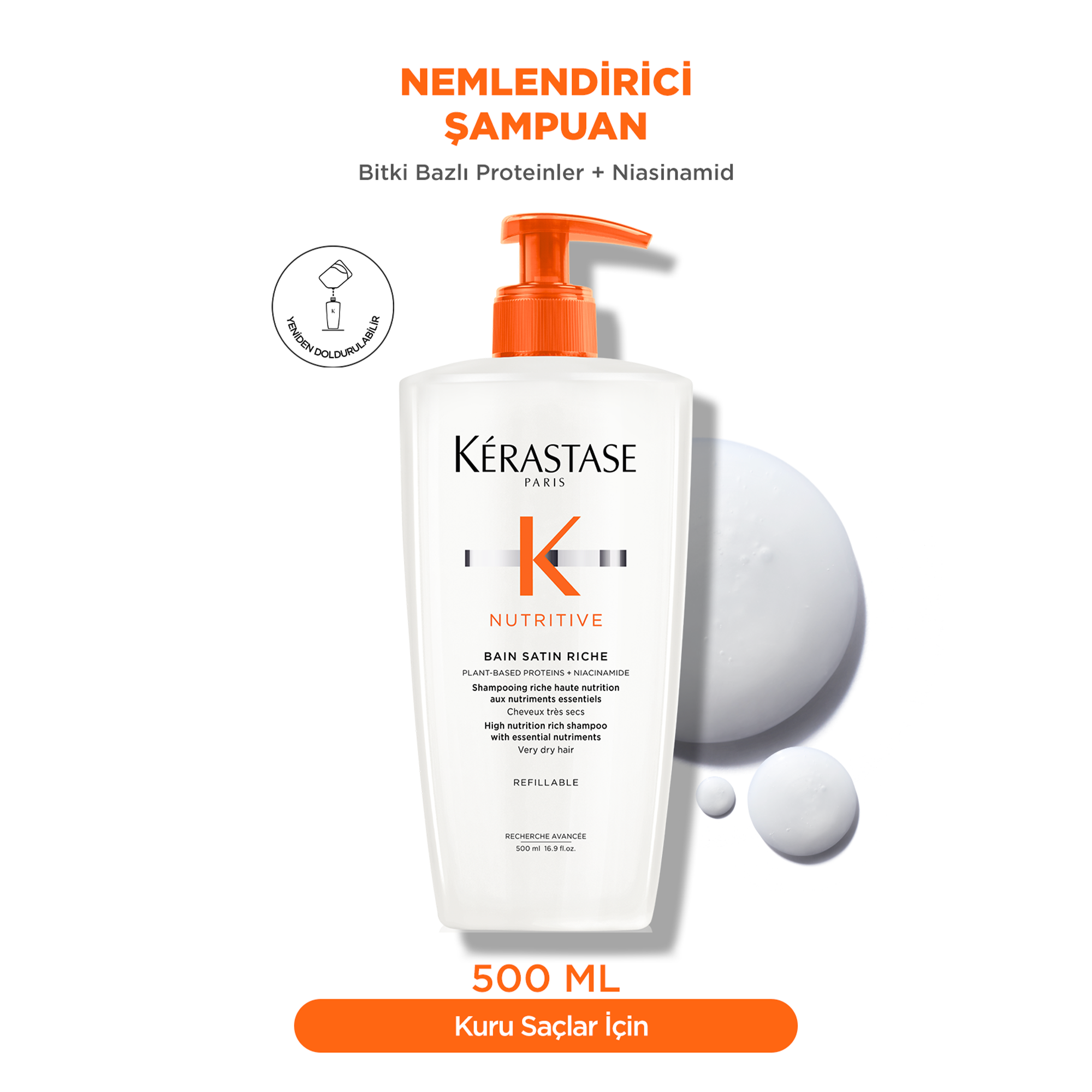 Kerastase Nutritive Bain Satin Riche Yoğun Nemlendirici Şampuan