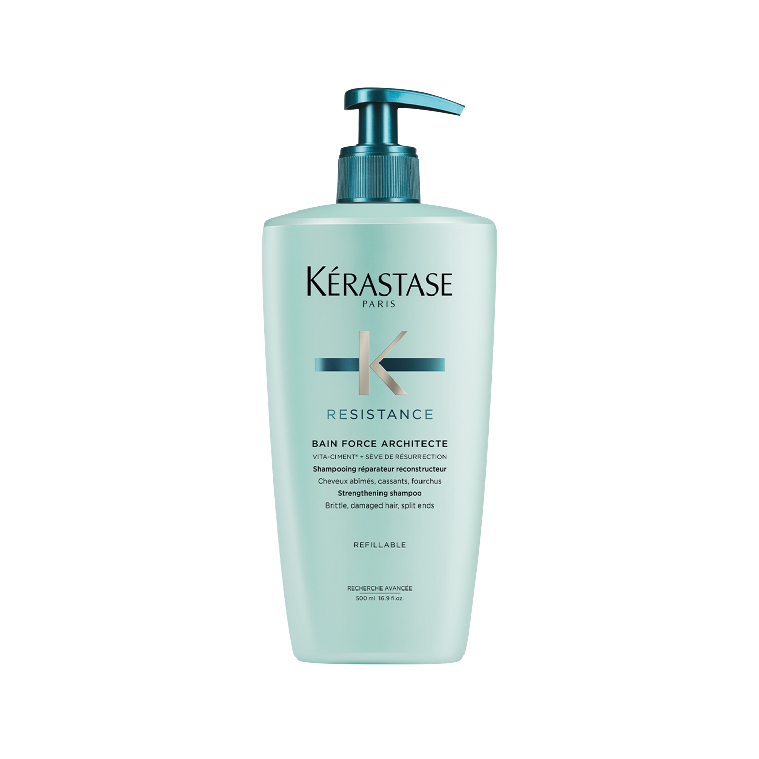 Kerastase Resistance Bain Force Architecte Yıpranmış Saçlar İçin Onarıcı Şampuan 500 ml