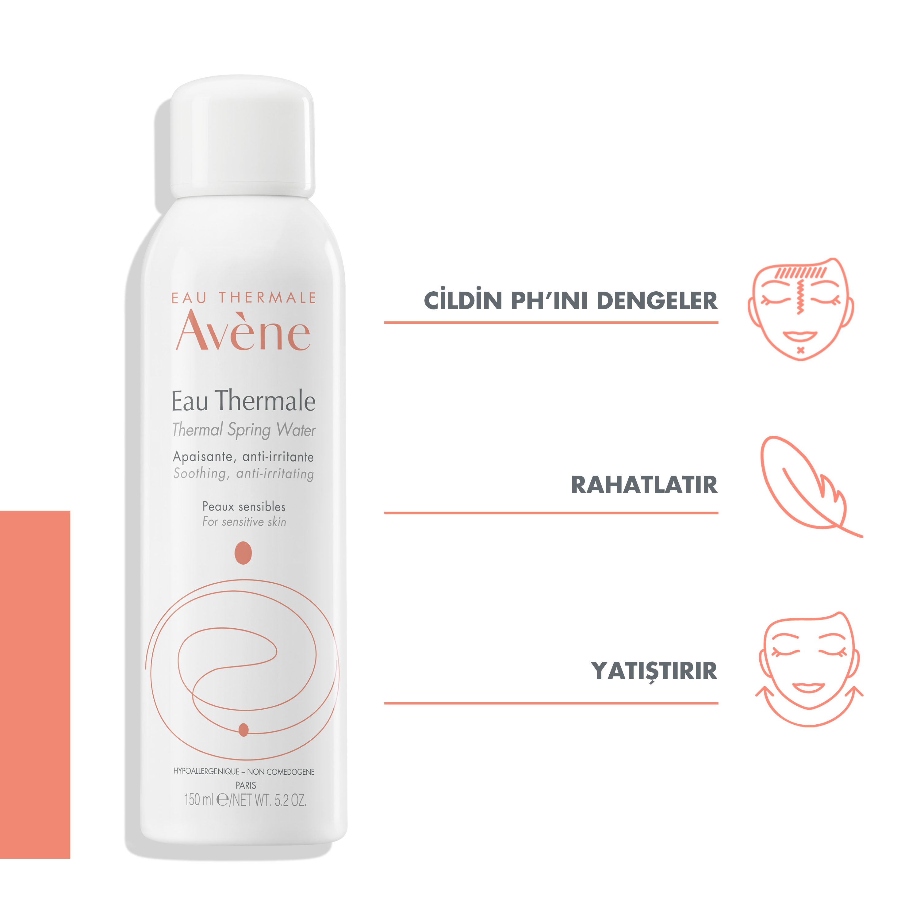 Avene Yatıştırıcı Rahatlatıcı ve Ferahlatıcı Termal Su 50 ml – Cildi yatıştıran ve rahatlatan, ferahlatıcı etkisiyle 50 ml'lik Avene termal su spreyi.