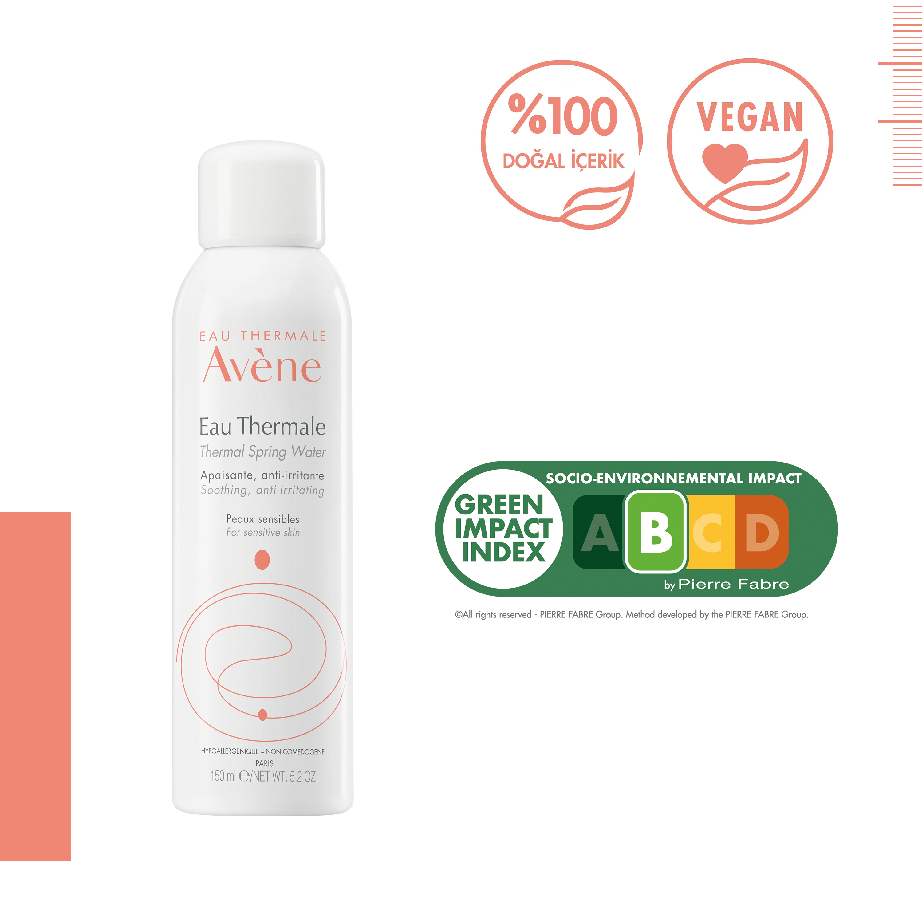Avene Yatıştırıcı Rahatlatıcı ve Ferahlatıcı Termal Su 150 ml – Cildi sakinleştiren ve ferahlatan 150 ml'lik Avene termal su spreyi.