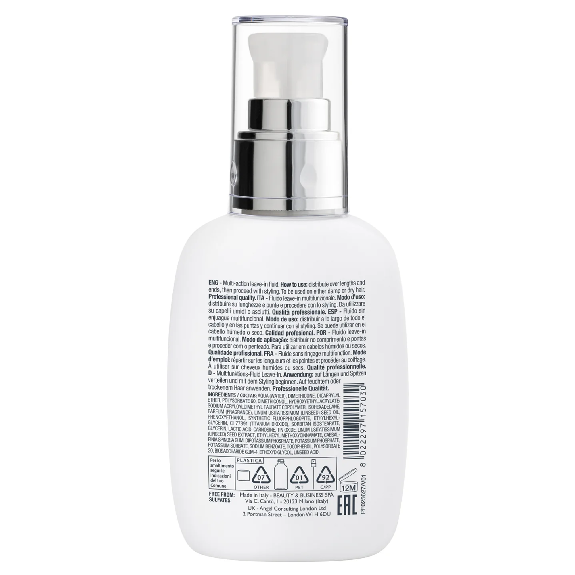 Alfaparf Semi Di Lino Diamond Extraordinary Multipurpose Fluid 125 ml - Çeşitli kullanım alanlarına sahip, ışıltı veren çok amaçlı sıvı