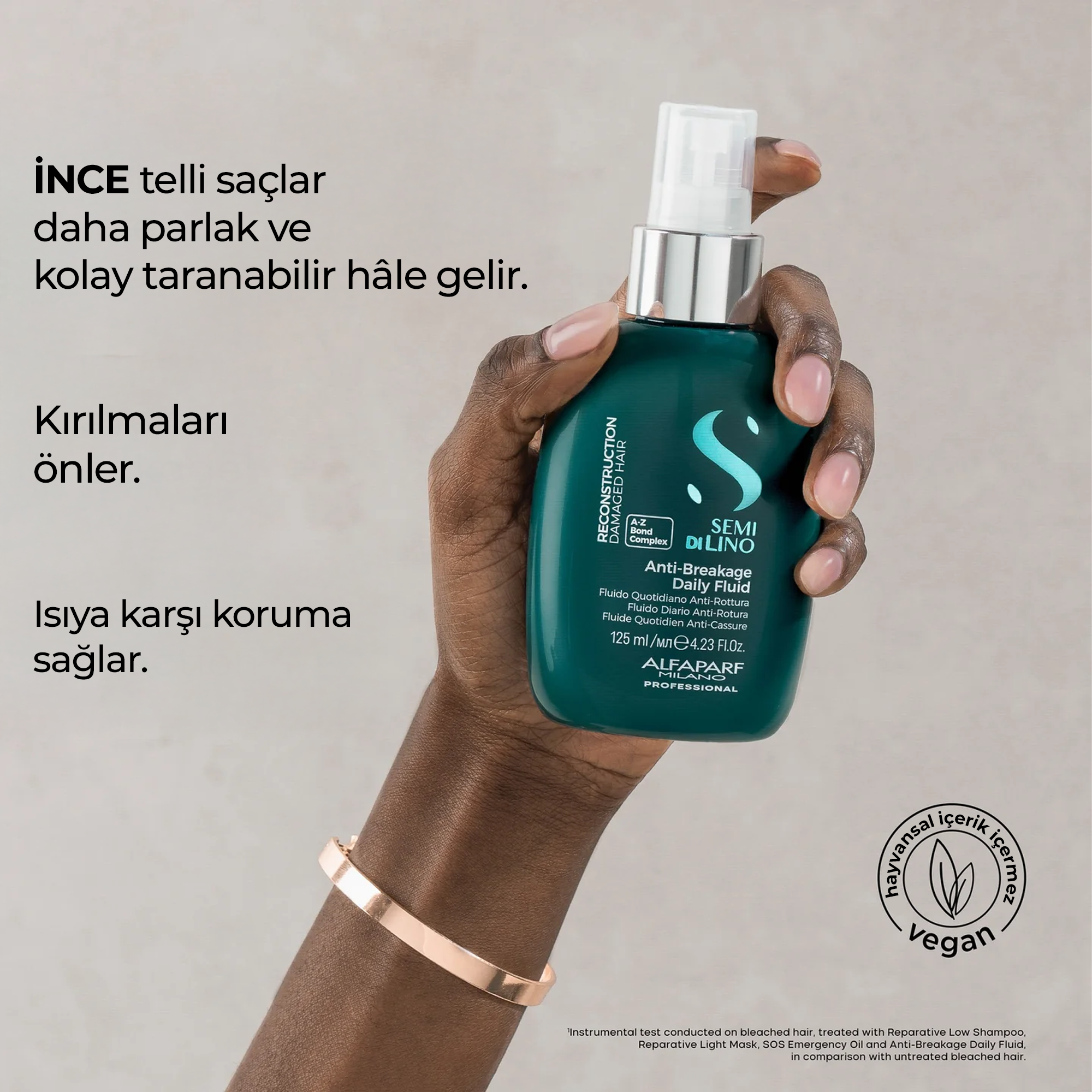 Alfaparf Semi Di Lino Antibreakage Reconstruction Daily Fluid 125 ml - Saçları onarıp güçlendirerek kırılmaları engelleyen sıvı