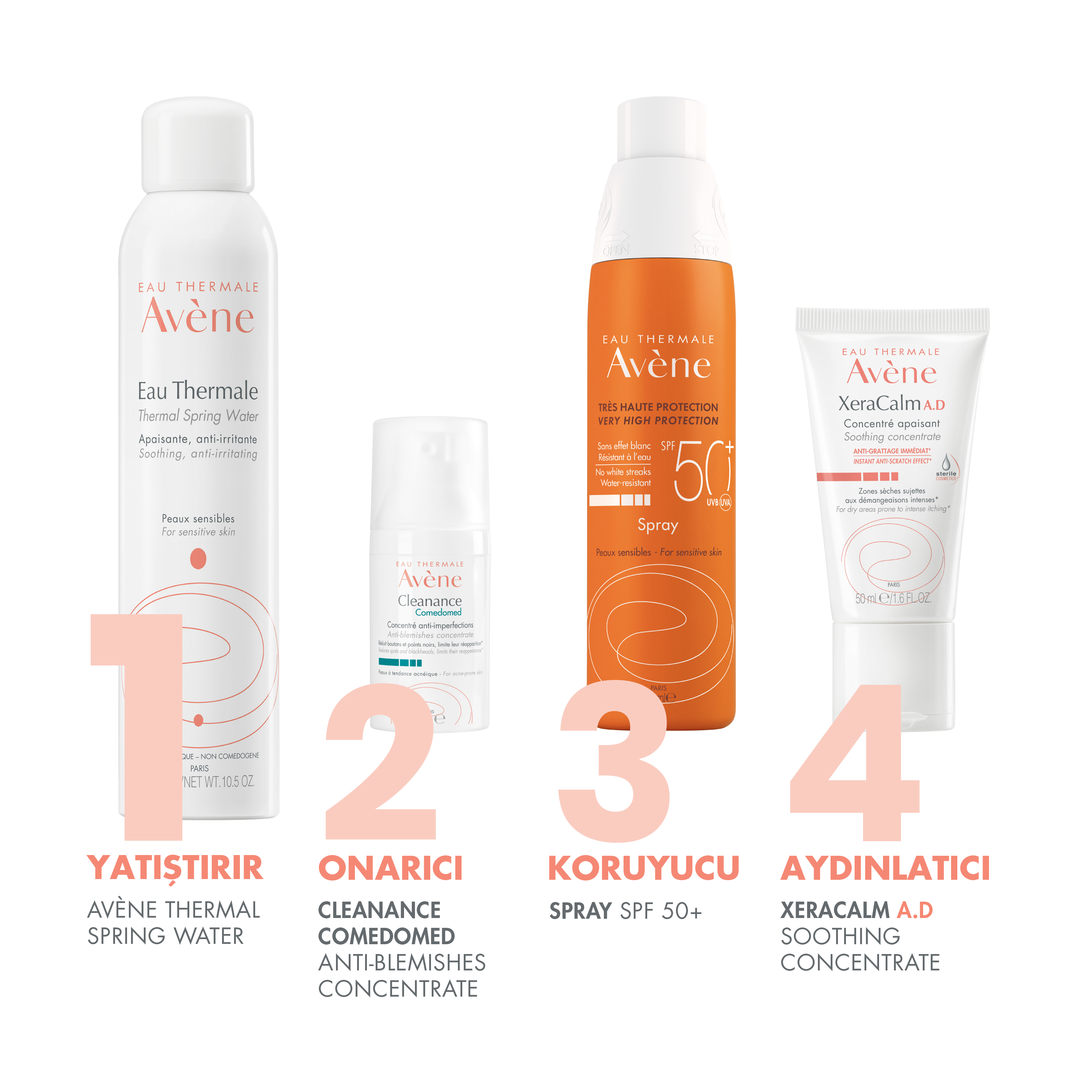 Avene Yatıştırıcı Rahatlatıcı ve Ferahlatıcı Termal Su 300 ml – Cildi sakinleştirip ferahlatan 300 ml'lik Avene termal su spreyi.