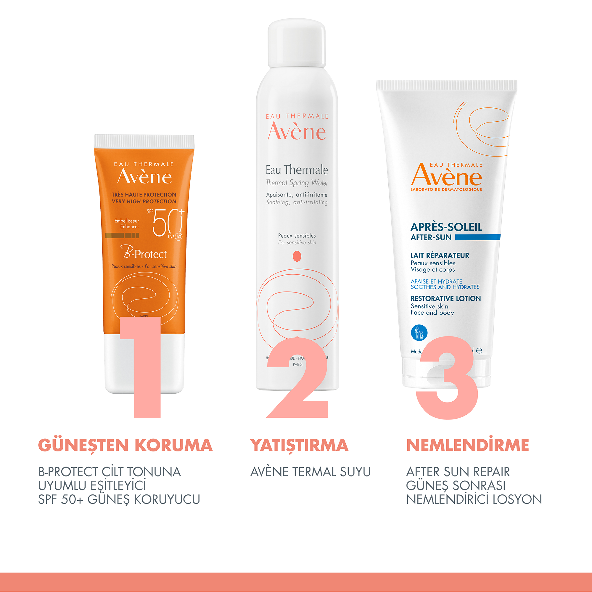 Avene B-Protect Cilt Tonuna Uyumlu Eşitleyici SPF 50+ Güneş Koruyucu 30 ml - SPF 50+ koruma, cildin doğal görünümünü bozmadan, güneşe karşı yüksek koruma sağlar.