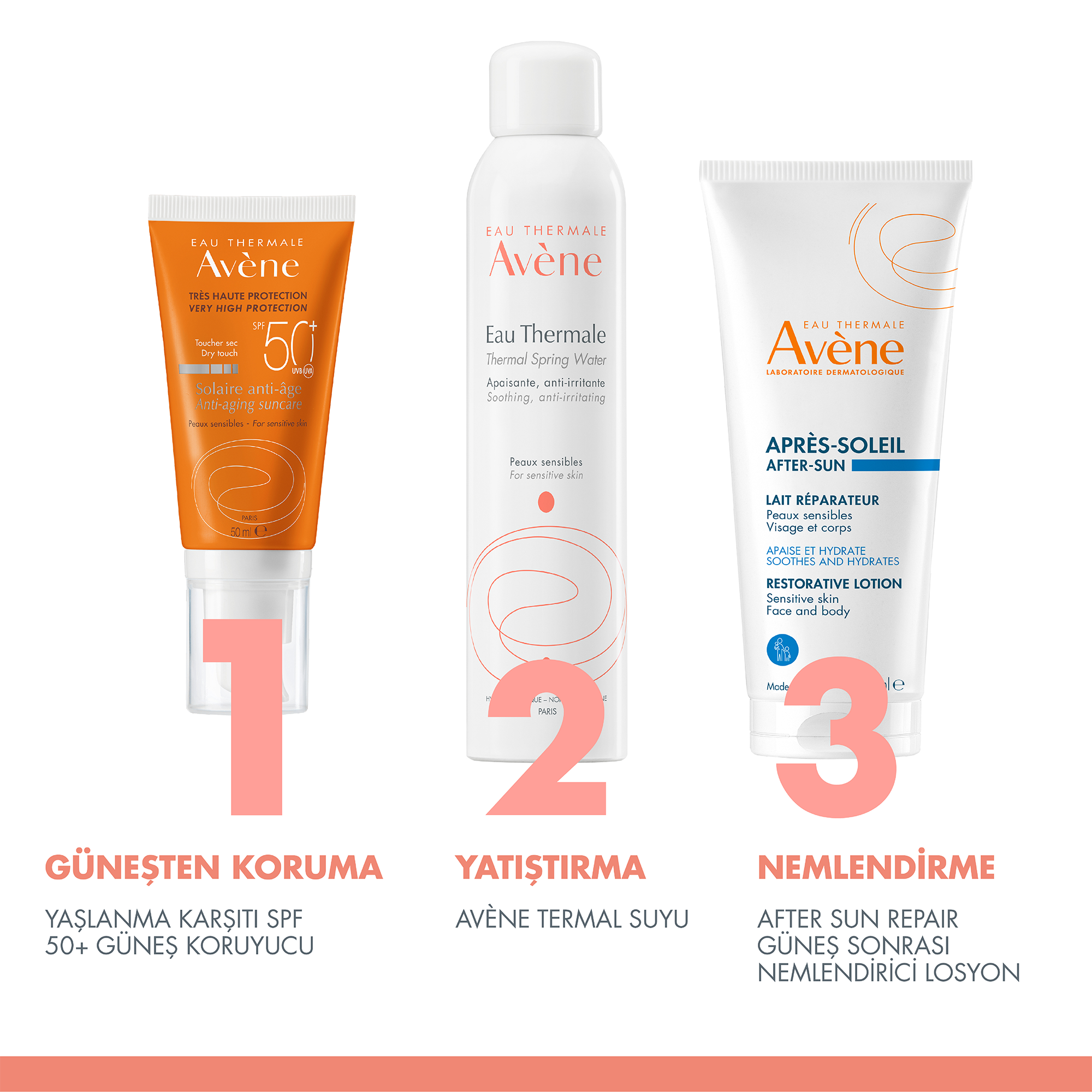 Avene Yaşlanma Karşıtı SPF 50+ Güneş Koruyucu 50 ml - Yaşlanma Belirtilerine Karşı Geliştirilmiş Yüksek Koruma Faktörlü Güneş Kremi