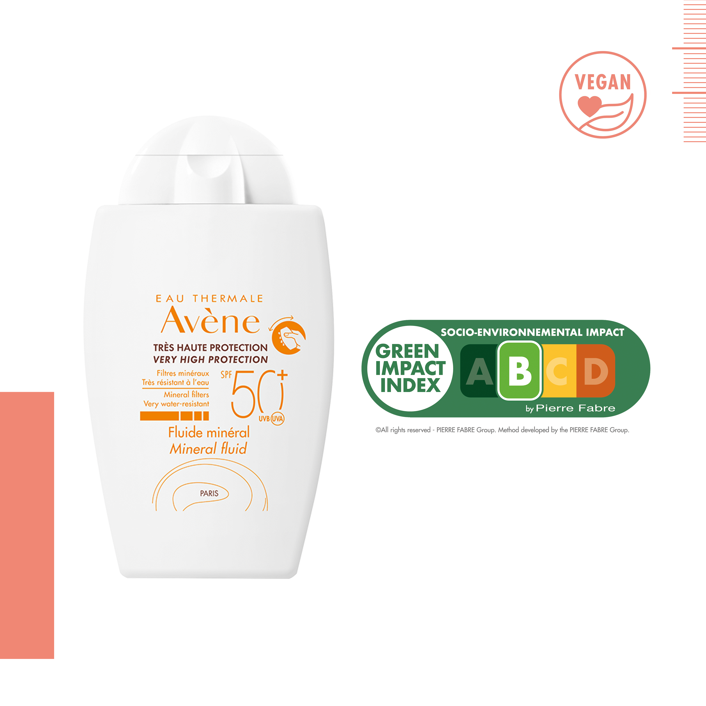 Avene Fluide Mineral Filtreli SPF 50+ Güneş Koruyucu 40 ml - Bebek ve Çocuk Ciltlerine Uygun, Güçlü Mineral Korumalı Güneş Kremi