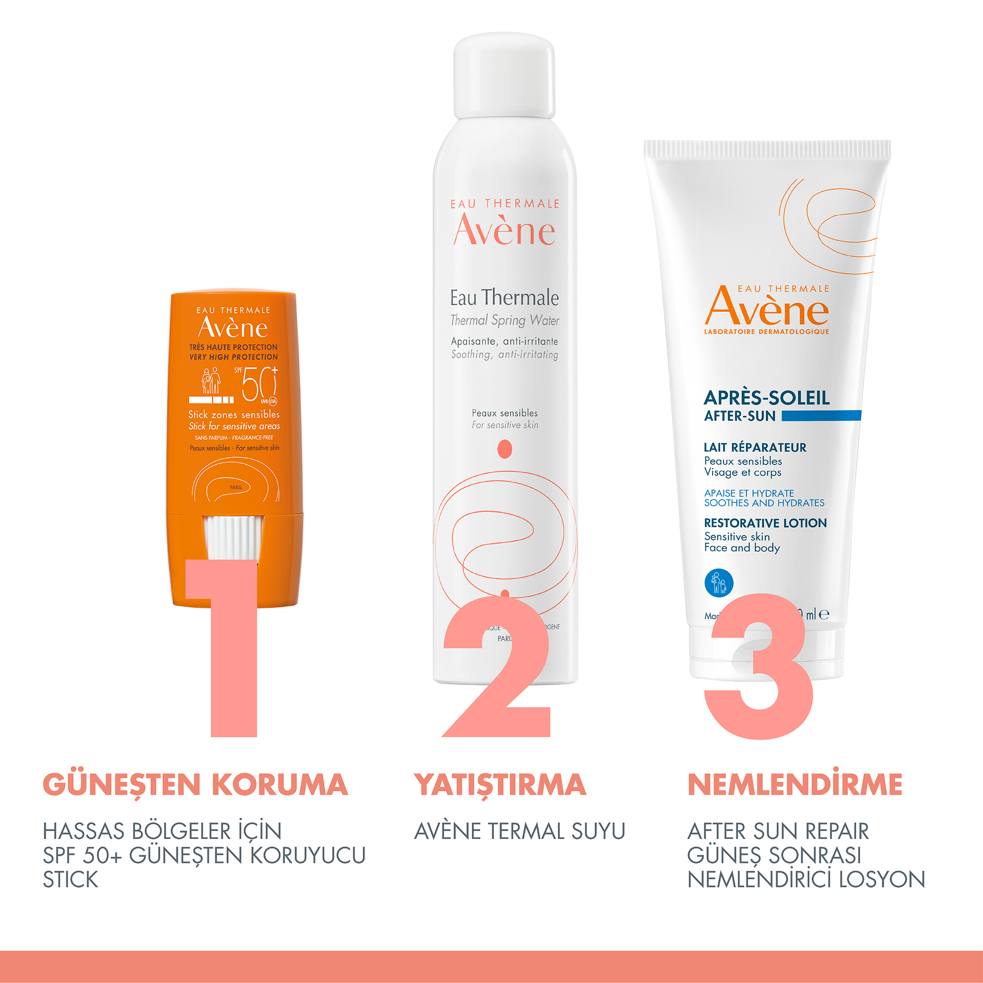 Avene Hassas Bölgeler için SPF 50+ Güneşten Koruyucu Stick 8 g - Dudak, Burun ve Kulak Gibi Hassas Alanlar İçin Geliştirilmiş Yüksek Koruma