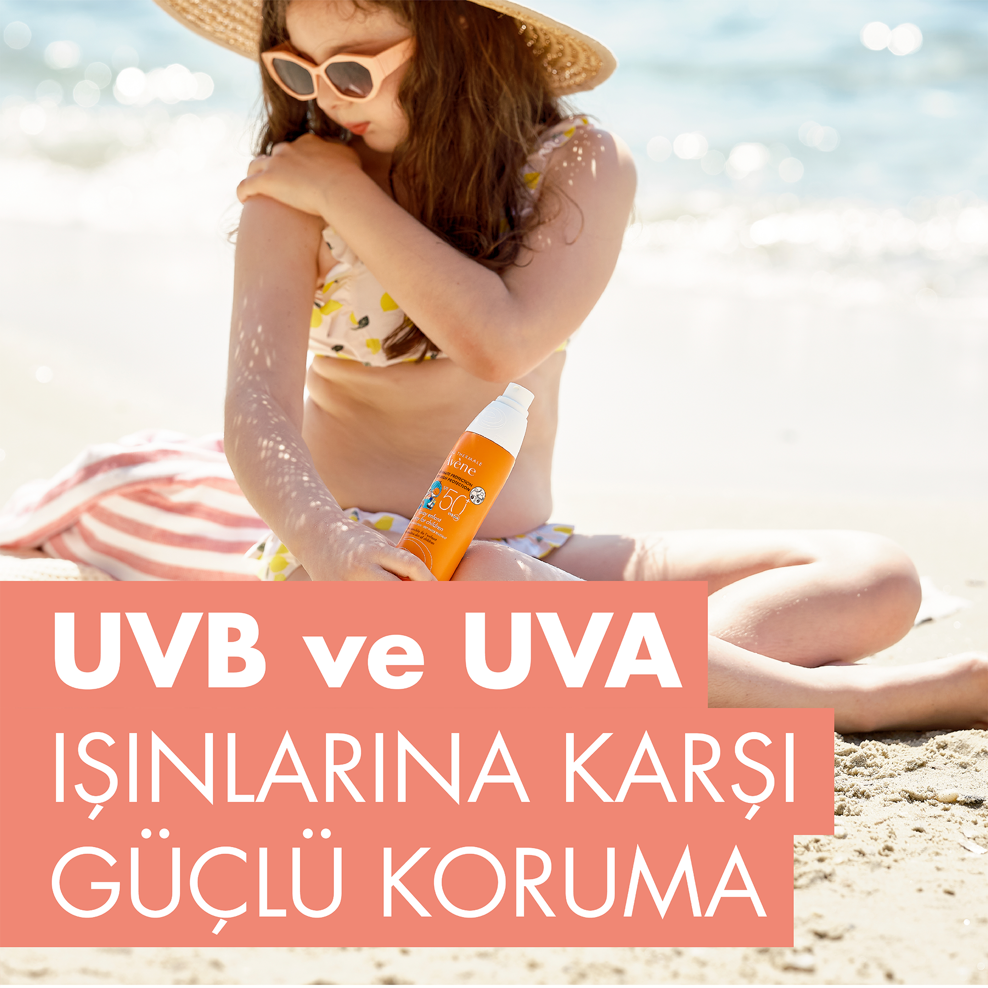 Avene Çocuklar için Güneşten Koruyucu SPF 50+ Vücut Spreyi 200 ml - Suya ve Terlemeye Dayanıklı, Nazik Formülüyle Çocuklar İçin Güneş Koruyucu