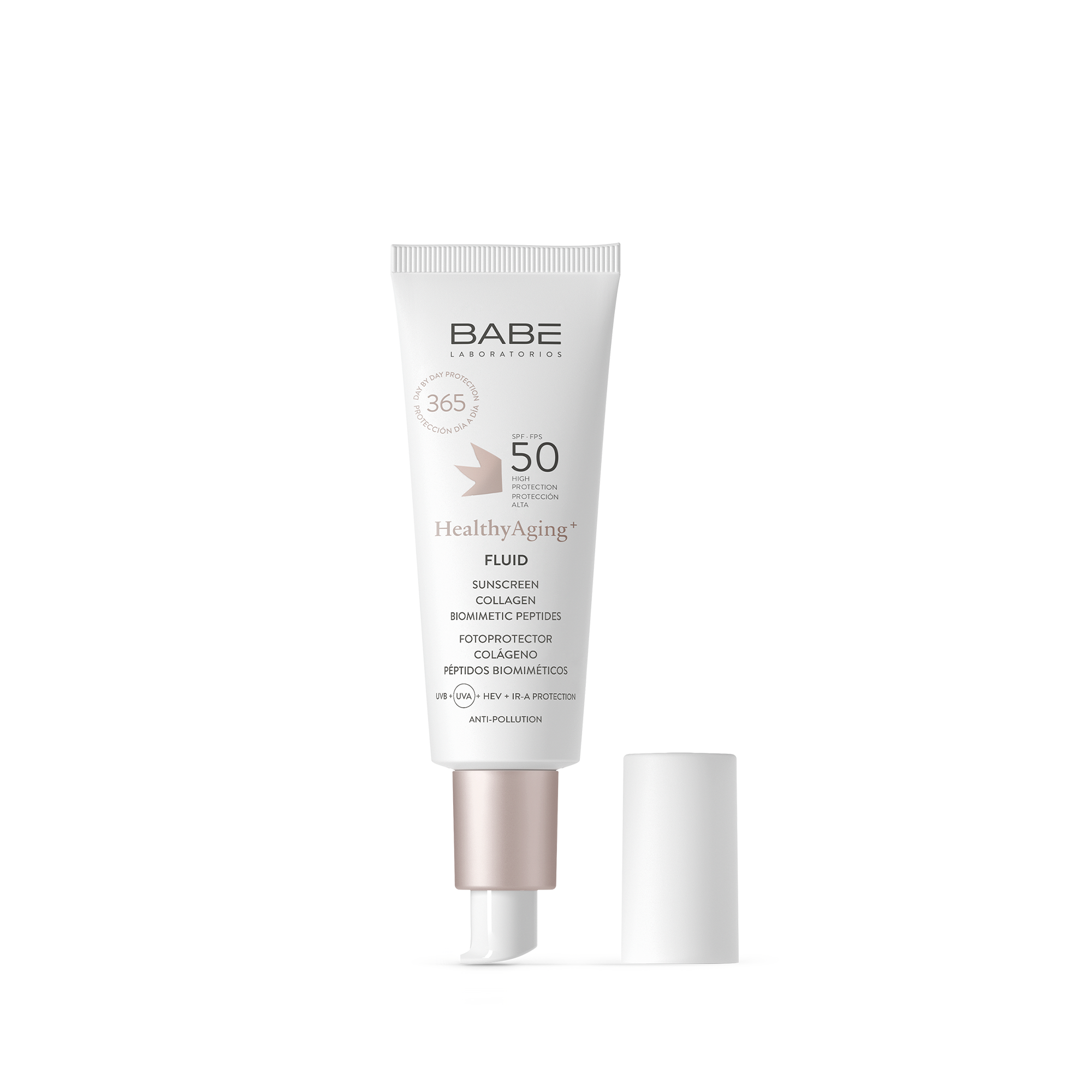 Babe Fluid Healthy Aging Sunscreen Spf50 Güneş Kremi 50 ml - Yaşlanma karşıtı etkisiyle cildi korurken SPF 50 ile güneş ışınlarından korur.
