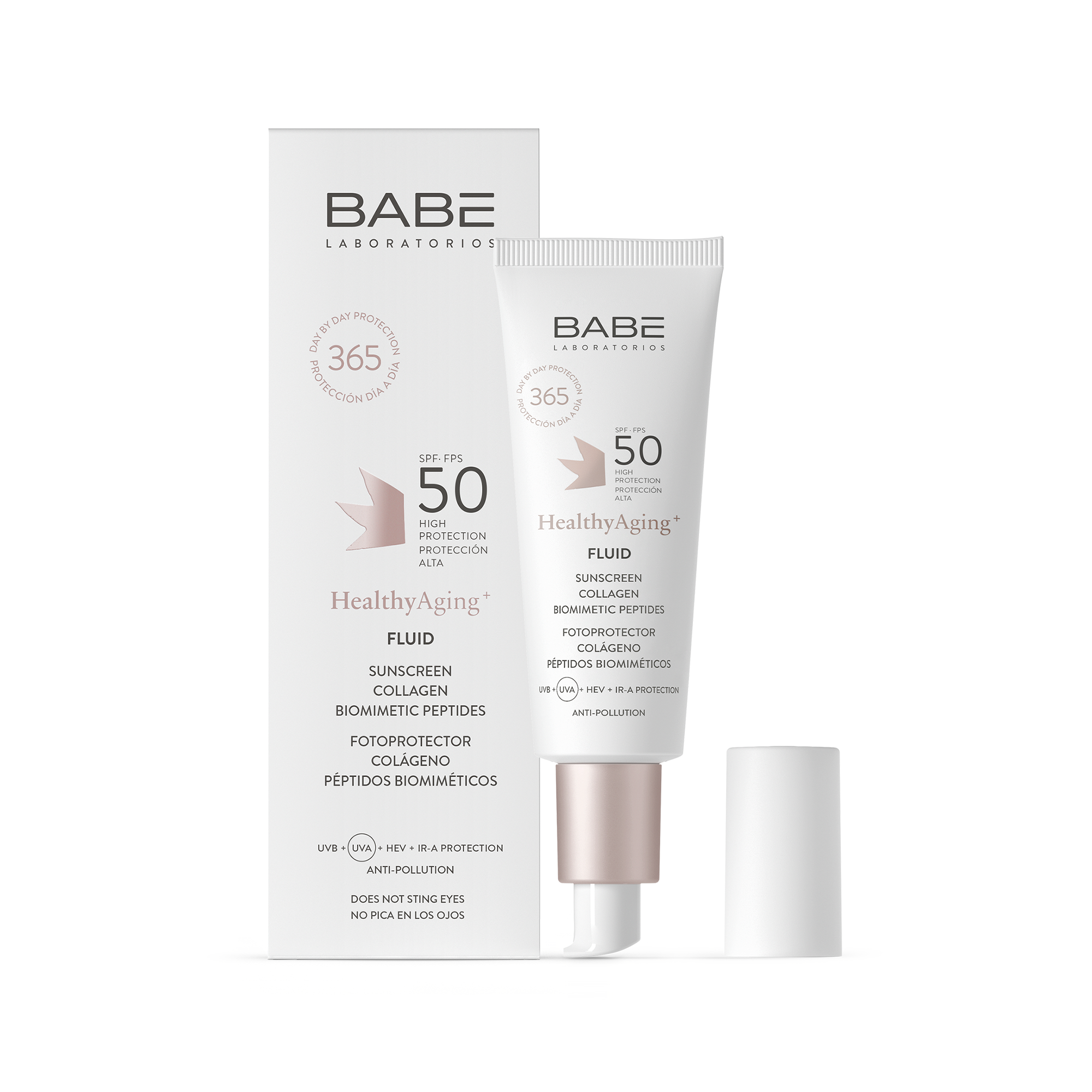 Babe Fluid Healthy Aging Sunscreen Spf50 Güneş Kremi 50 ml - Cildi nemlendirirken UV ışınlarına karşı koruma sağlayan yaşlanma karşıtı formül.
