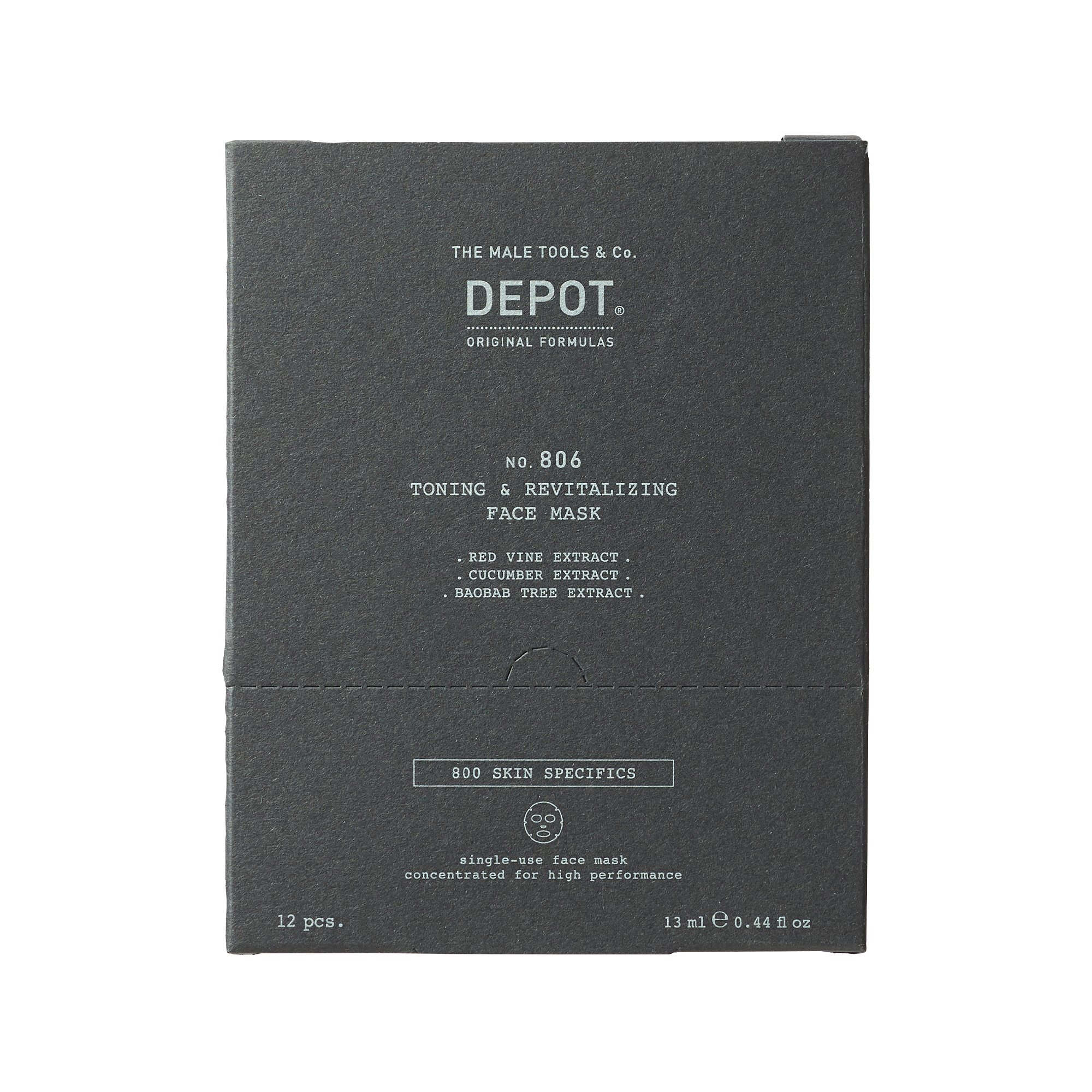 Depot No. 806 Toning & Revitalizing Face Mask 12x13 ml - Cildi canlandırıcı ve tonlandırıcı etkili yüz maskesi.