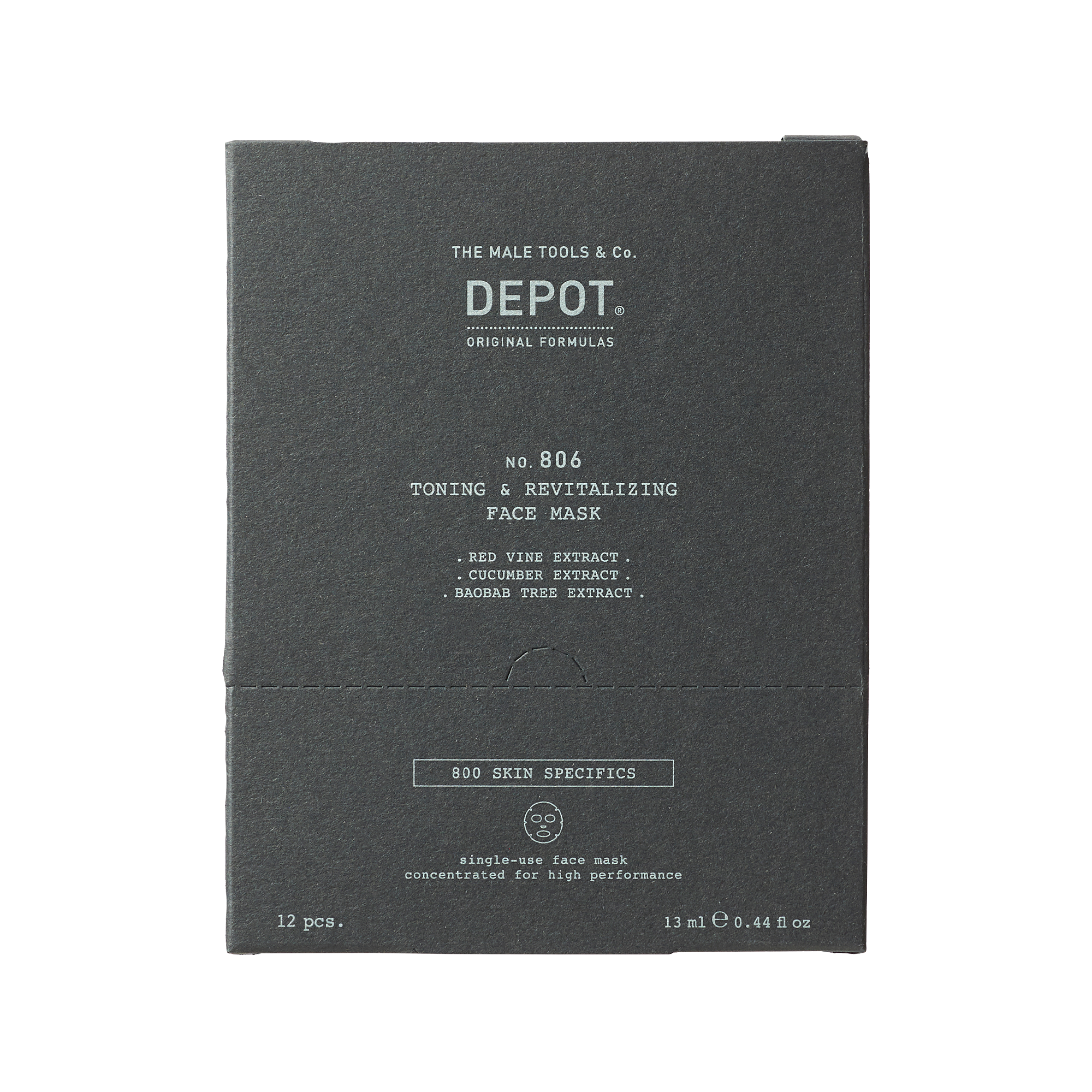 Depot No. 806 Toning & Revitalizing Face Mask 12x13 ml - Cildi canlandırıcı ve tonlandırıcı etkili yüz maskesi.