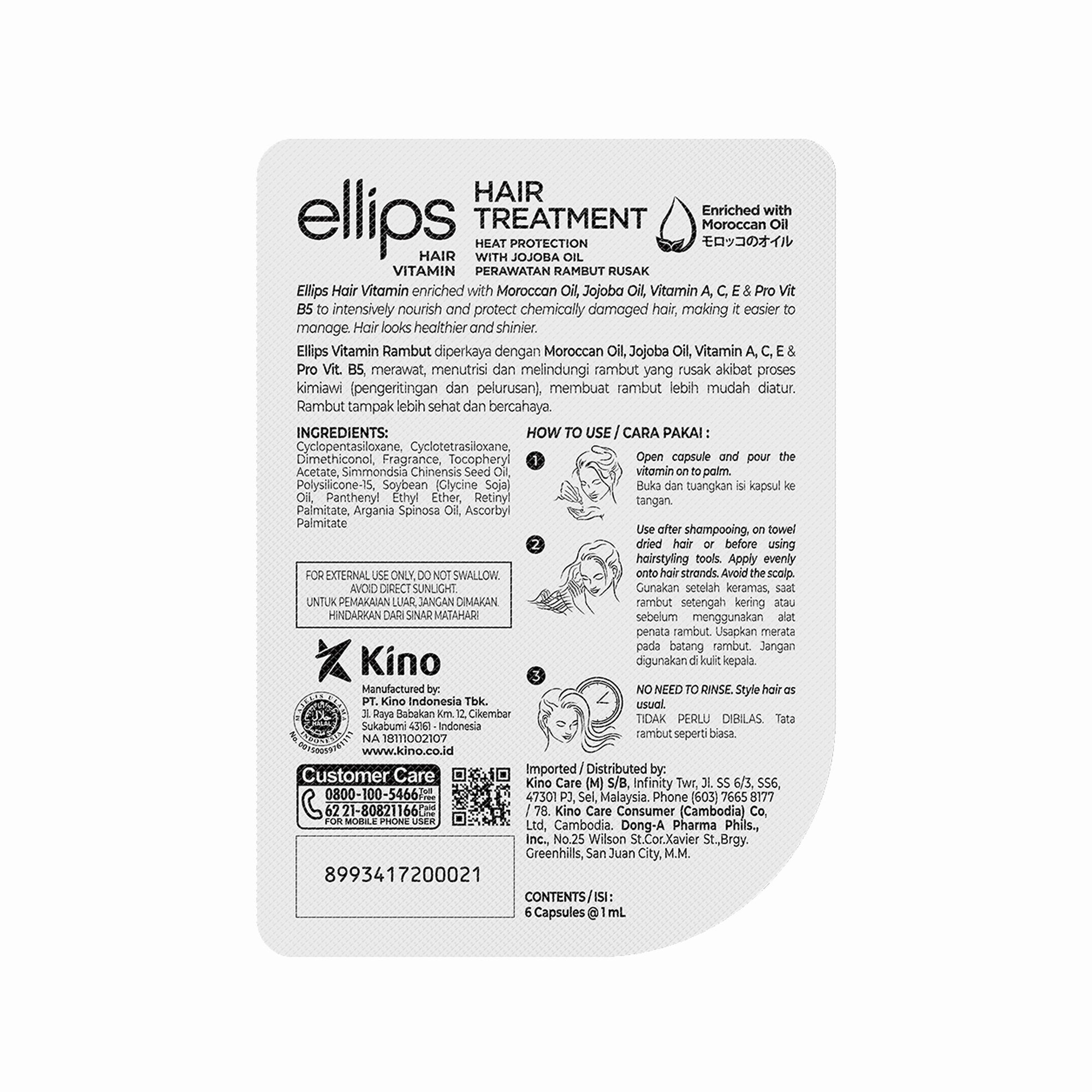 Ellips Hair Treatment Besleyici Saç Vitamini 6 Kapsül - Saçın ihtiyacı olan besin maddelerini sağlar