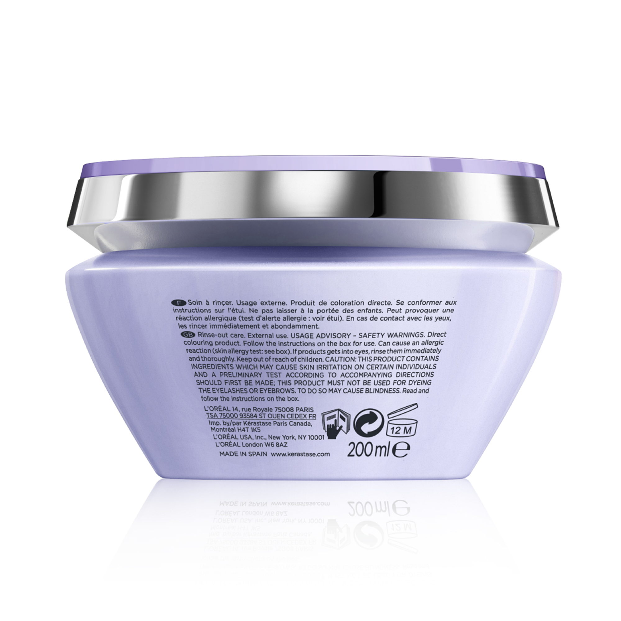 Kerastase Blond Absolu Masque Ultra Violet Sarı Yansımaları Nötralize Eden Saç Maskesi 200 ml - Parlaklık ve soğuk tonlar için özel olarak geliştirilmiş, renk düzenleyici maskedir