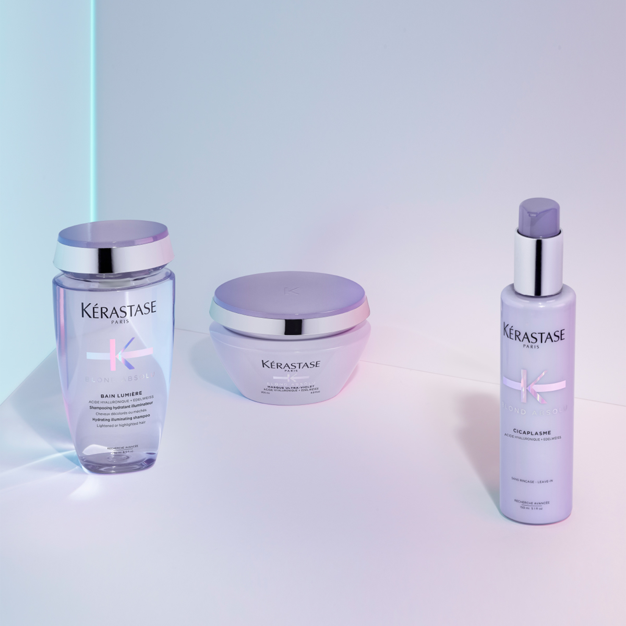 Kerastase Blond Absolu Bain Lumiere Parlaklık Veren Şampuan 250 ml - Soğuk tonları güçlendiren, saçın ışıltısını ortaya çıkaran profesyonel bakım şampuanı