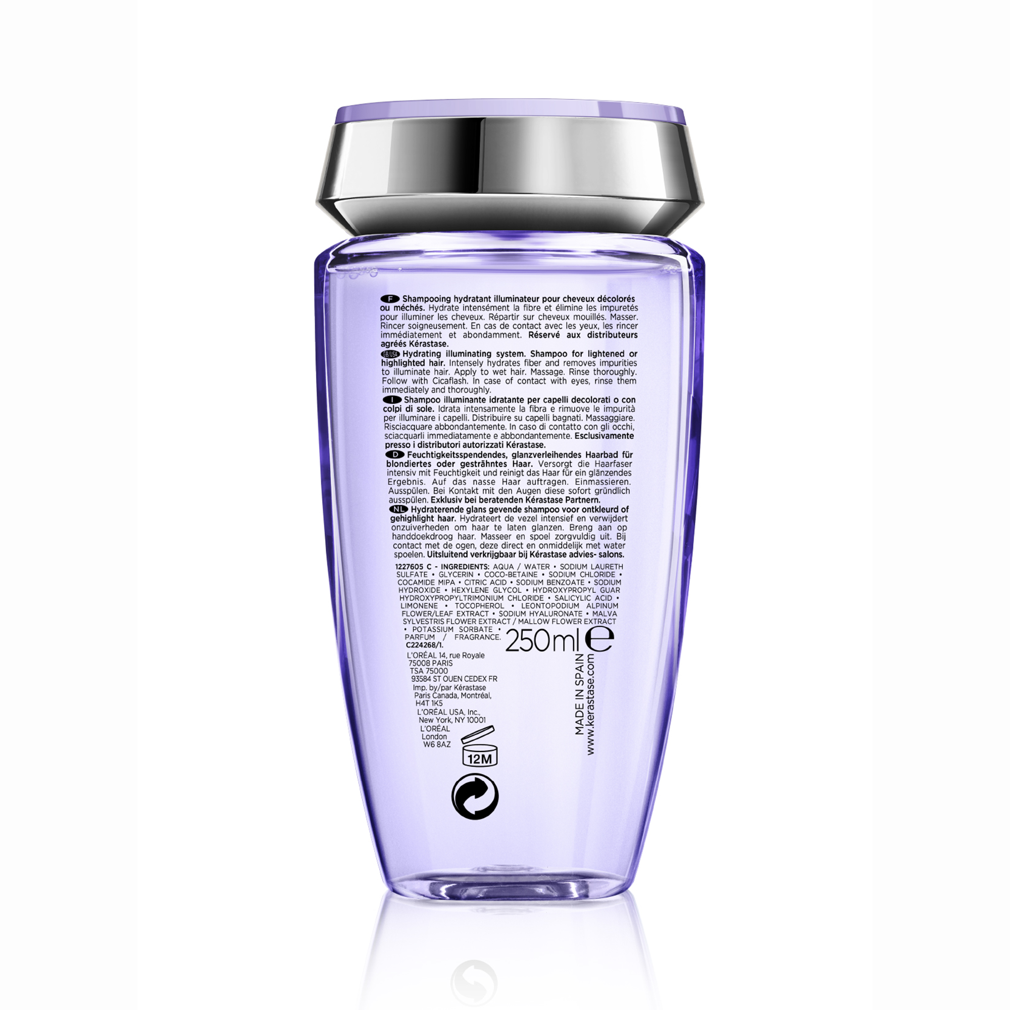Kerastase Blond Absolu Bain Lumiere Parlaklık Veren Şampuan 250 ml - Boyalı ve ağartılmış saçları besleyen, ışıltı kazandıran, pürüzsüzleştirici şampuan