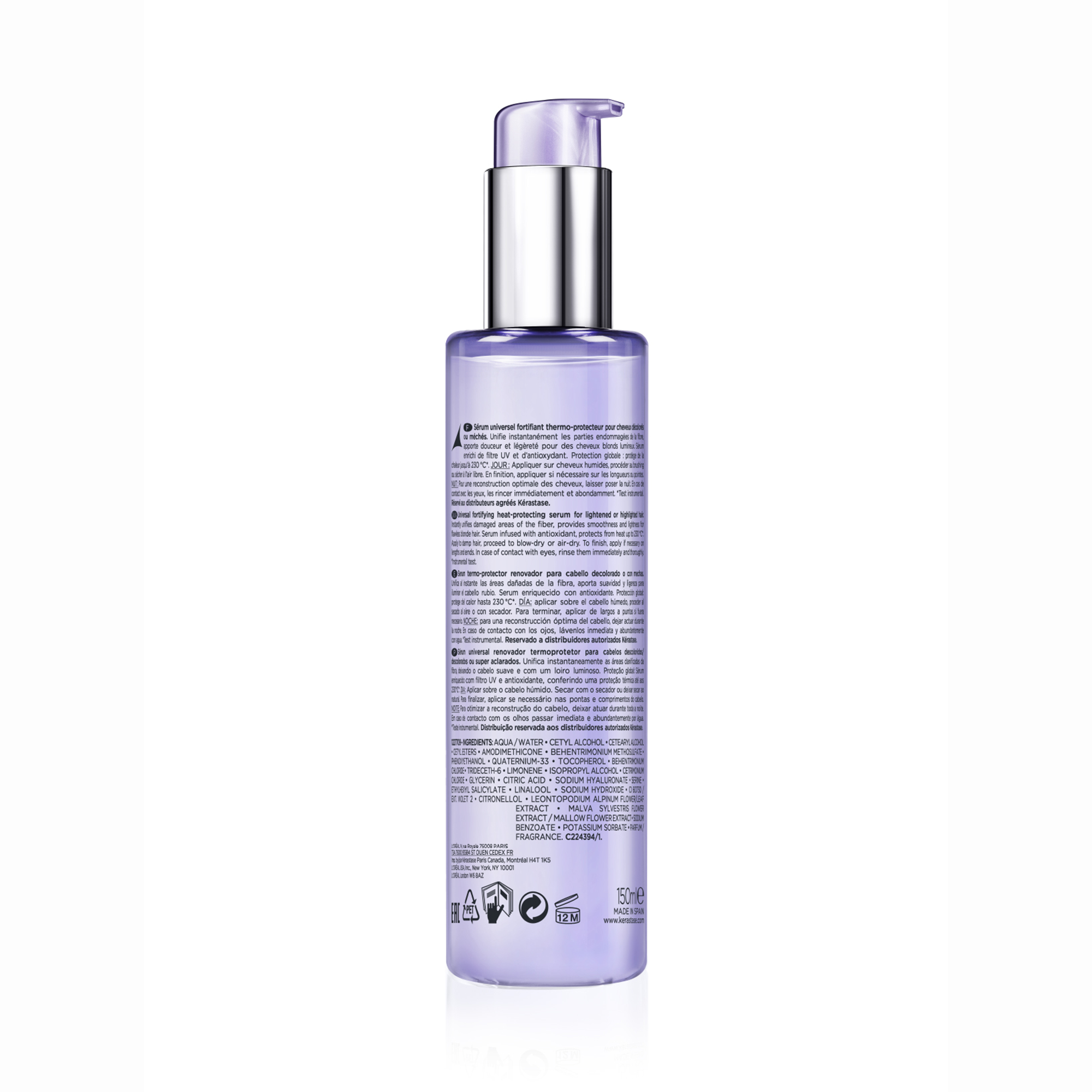 Kerastase Blond Absolu Cicaplasme Sarı Saçlar için Isıya Karşı Koruyucu Bakım Serumu 150 ml - Boyalı saçları ısıya karşı koruyarak, doğal parlaklık ve canlılık kazandıran bakım ürünü