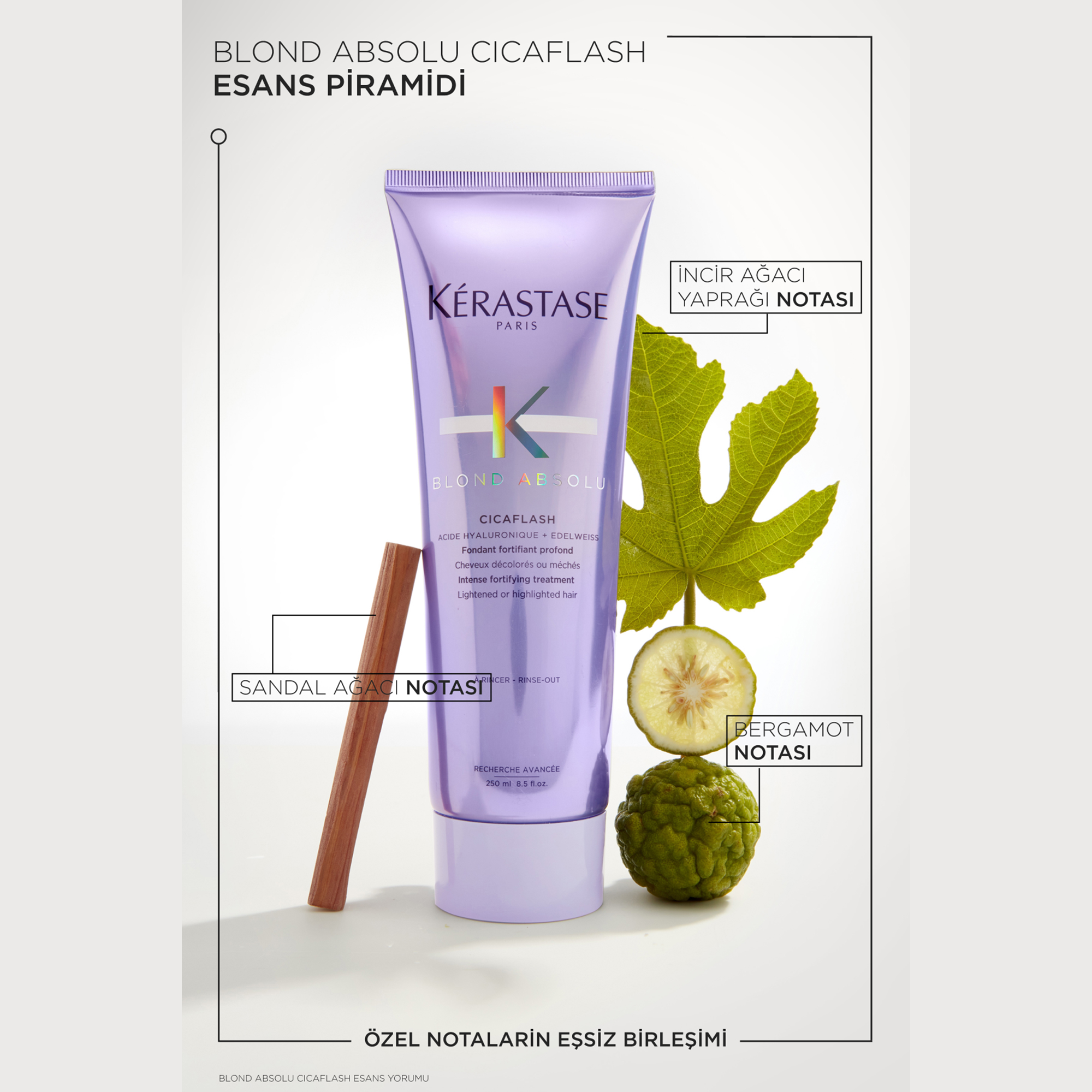 Kerastase Blond Absolu Cicaflash Sarı Saçlar için Parlaklık Veren Durulanan Saç Bakım Kremi 250 ml - Saçın canlılığını artırarak, daha pürüzsüz ve parlak görünmesini sağlayan bakım kremi
