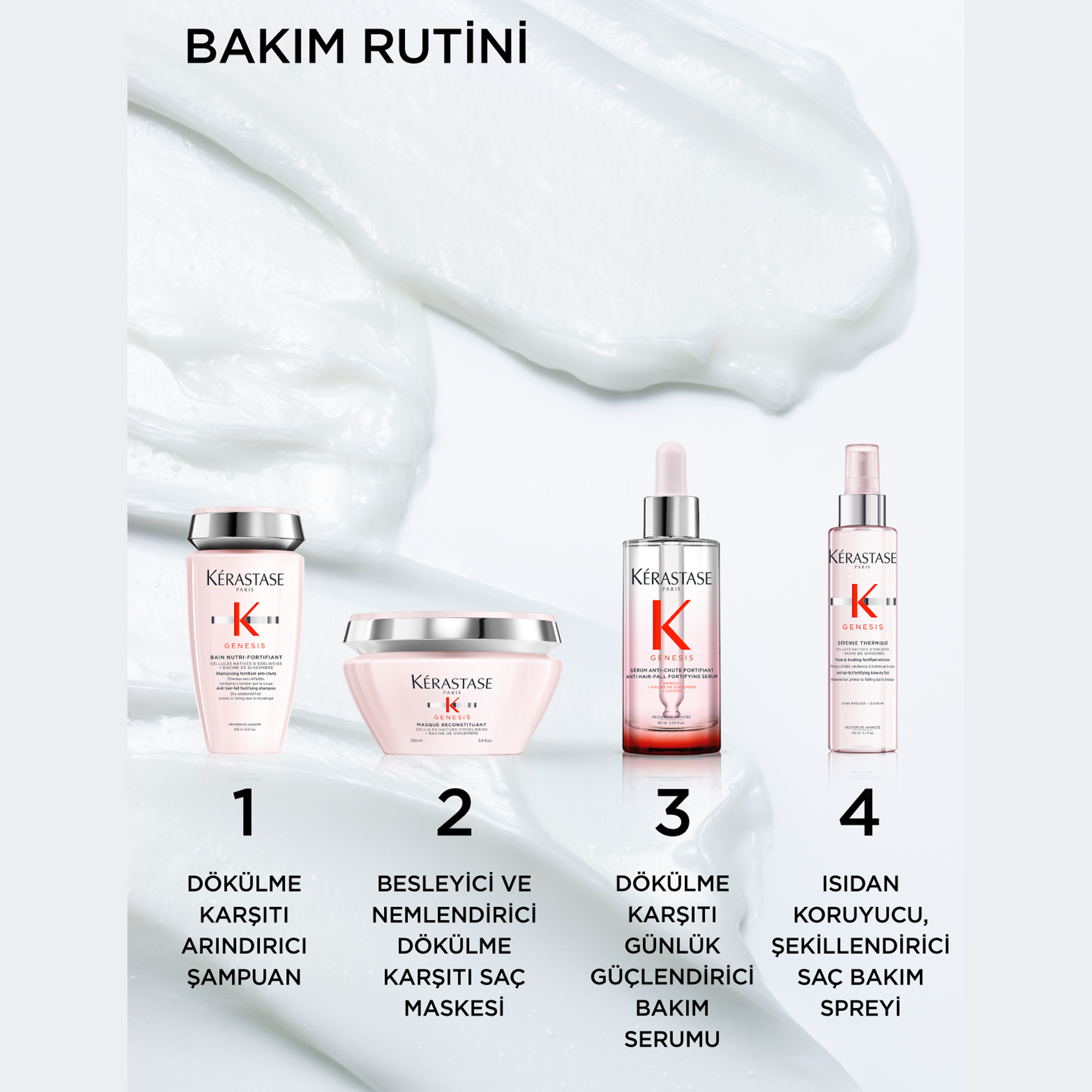 Kerastase Genesis Defense Thermique Dökülme Karşıtı Güçlendirici Isıdan Koruyucu Saç Spreyi 150 ml - Fön, düzleştirici ve maşa öncesi saç bakım spreyi görseli