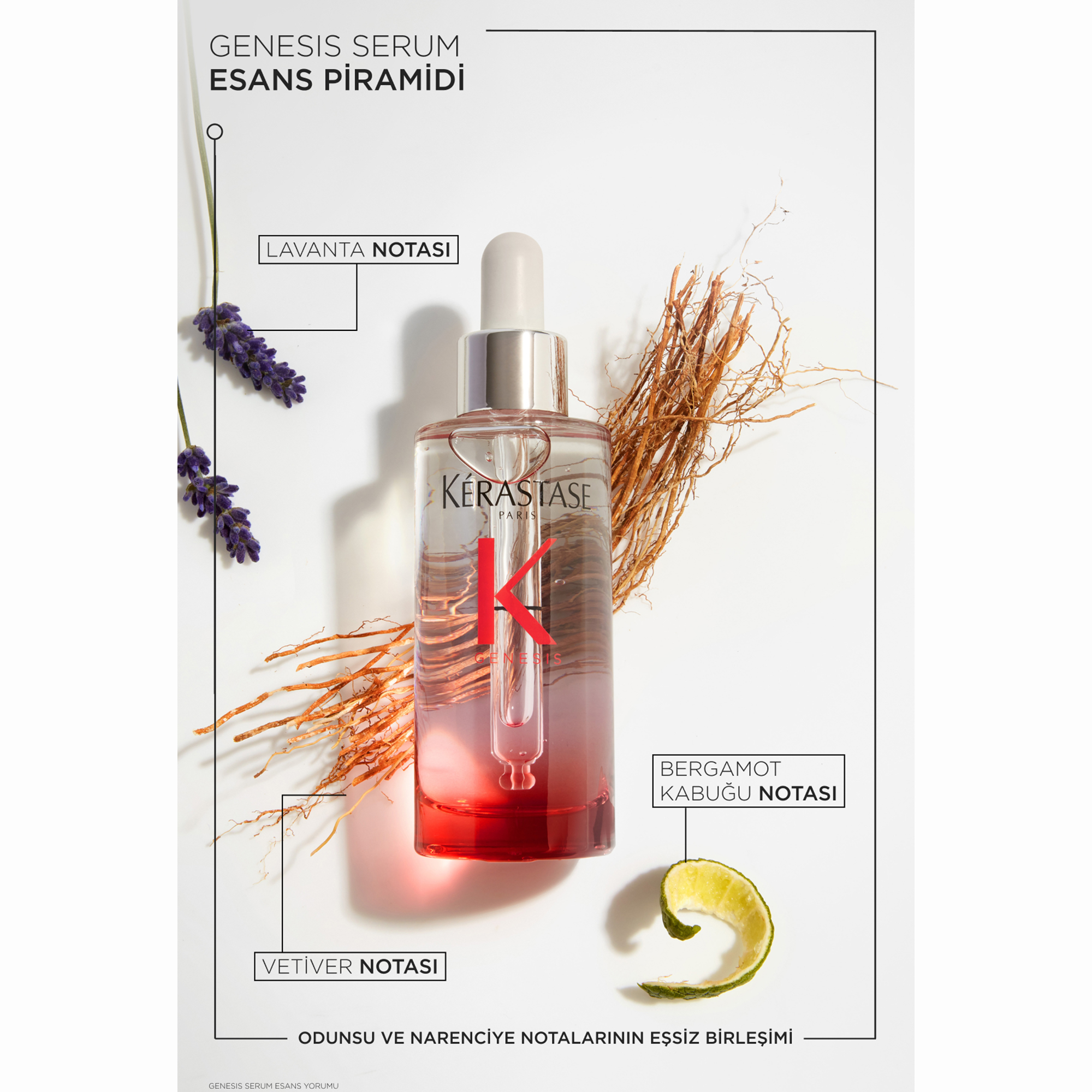 Kerastase Genesis Serum Anti-Chute Fortifiant Saç Dökülmesini Önleyici Serum 90 ml - Dökülmeye meyilli saçlar için özel olarak formüle edilmiş bakım ürünü görseli