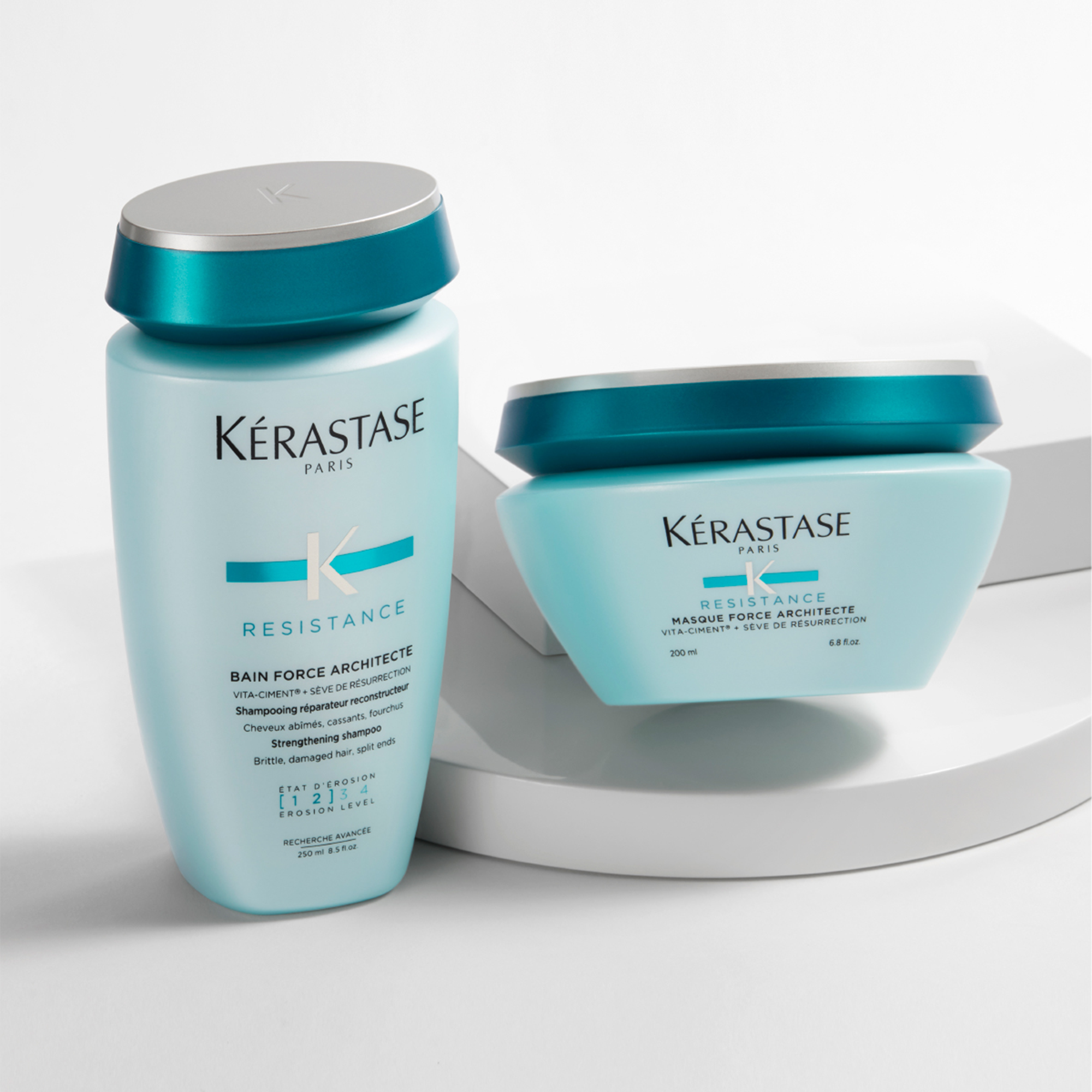 Kerastase Resistance Reconstruction Masque Force Architecte Zayıf ve Yıpranmış Saçlar için Onarıcı Maske 200 ml – Yıpranmış saçları güçlendiren, yoğun nemlendirici ve besleyici etkiye sahip saç maskesi.
