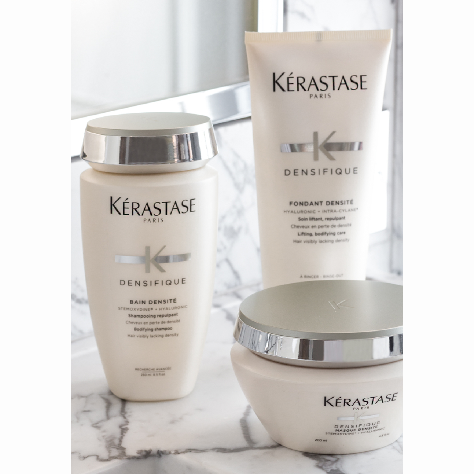 Kerastase Densifique Bain Densite Yoğunluk Kazandıran Şampuan 250 ml – Zayıflamış saçları güçlendiren ve saç görünümünü dolgunlaştıran özel bakım ürünü.