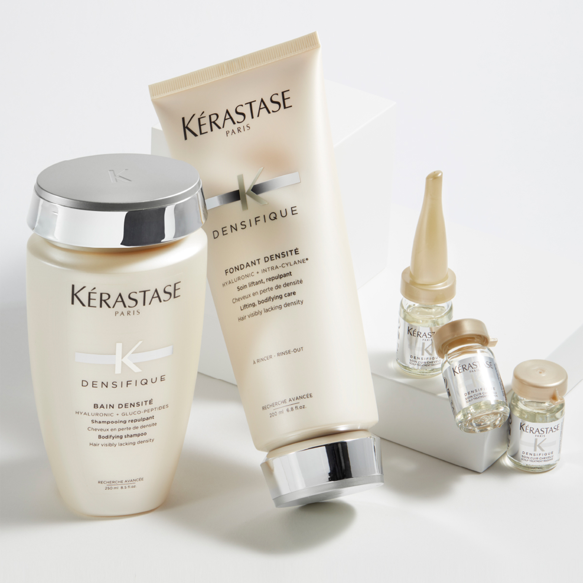 Kerastase Densifique Bain Densite Yoğunluk Kazandıran Şampuan 250 ml – İnce telli saçlara hacim ve canlılık kazandıran, saç yoğunluğu artırıcı bakım şampuanı.