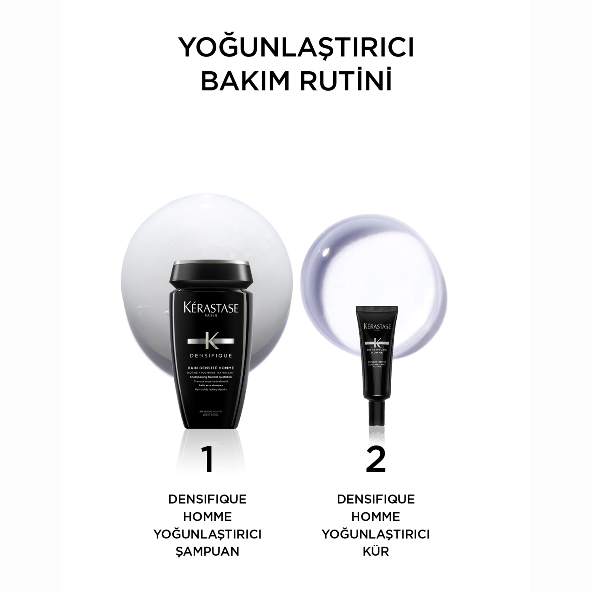 Kerastase Densifique Homme Saç Yoğunlaştırıcı Bakım Kürü 30 x 6 ml – Saç köklerini güçlendirerek dökülmeyi engellemeye yardımcı, yoğun bakım etkili saç kürü.