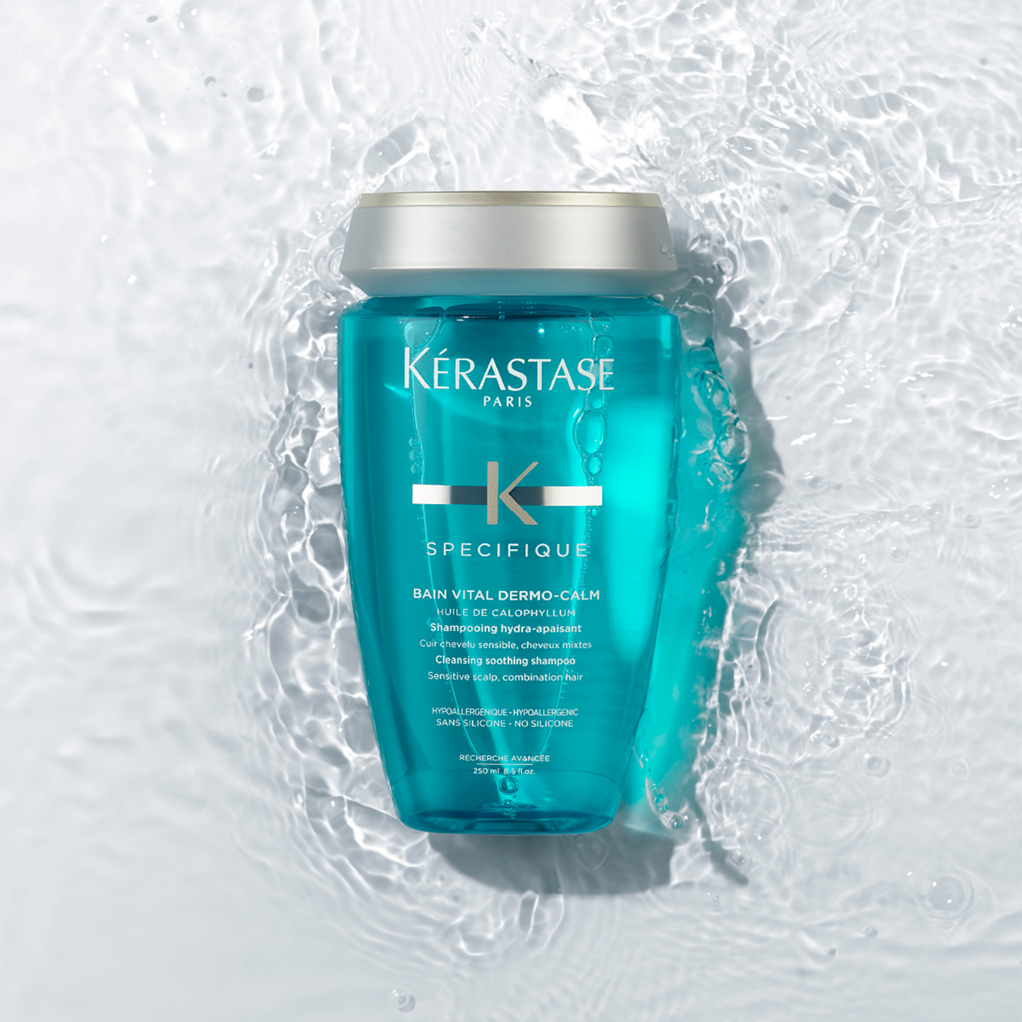 Kerastase Specifique Bain Vital Dermocalm Yağlı Saç Derisi için Hassasiyet Karşıtı Şampuan 250 ml – Saçları ağırlaştırmadan arındıran, saç derisine rahatlatıcı bakım sunan şampuan.