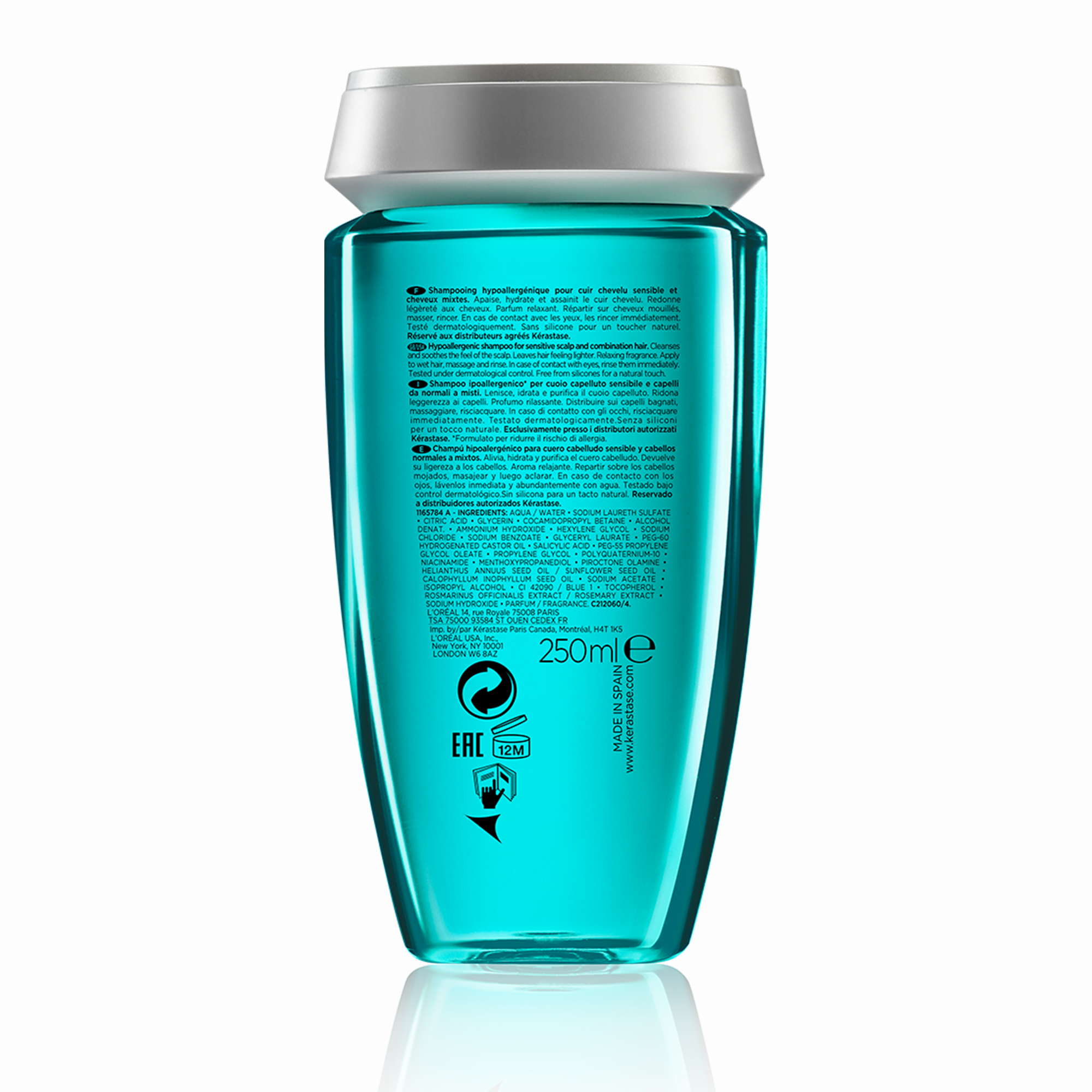 Kerastase Specifique Bain Vital Dermocalm Yağlı Saç Derisi için Hassasiyet Karşıtı Şampuan 250 ml – Yağlanmaya bağlı hassasiyet sorunlarını hedefleyen, serinletici etkili saç bakım şampuanı.