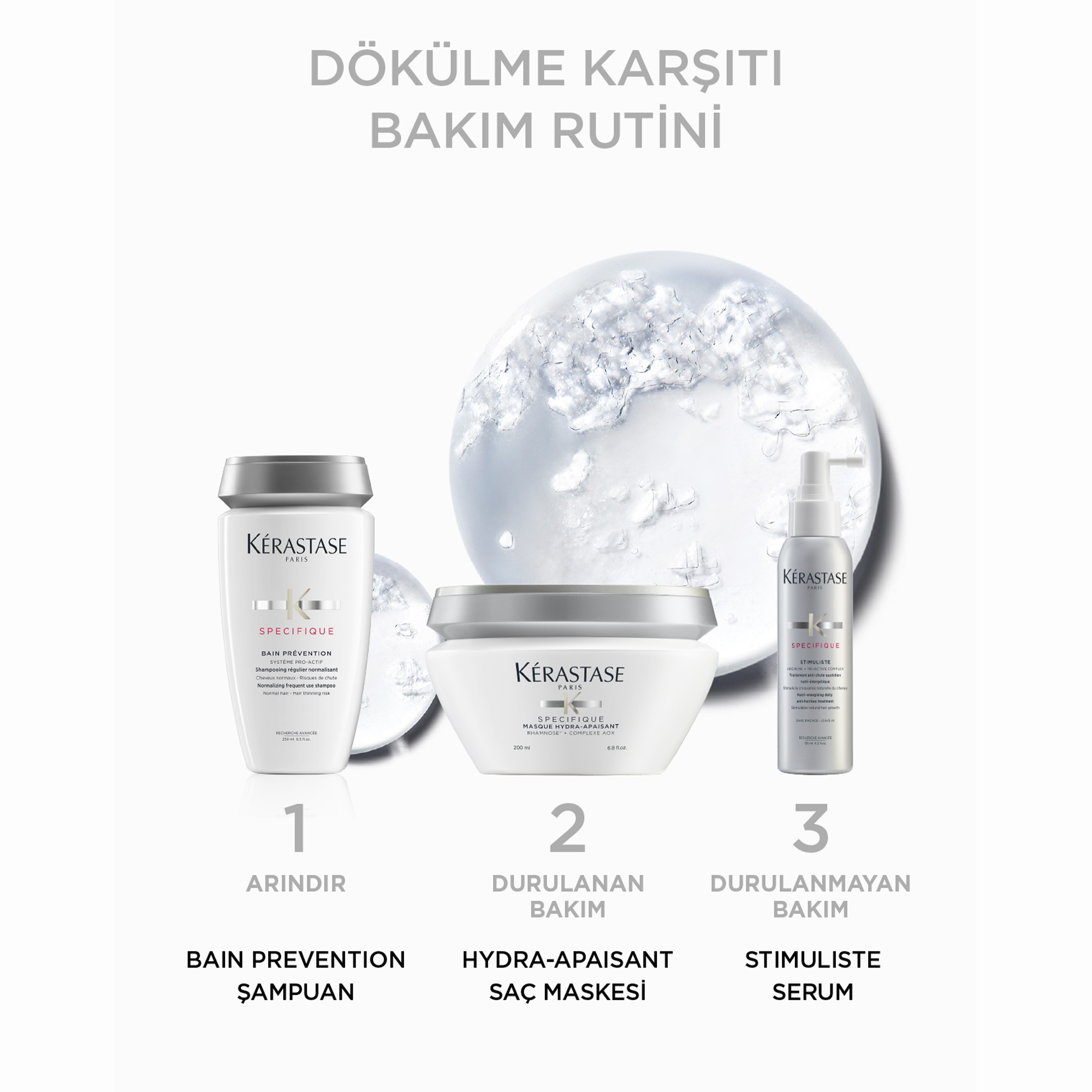 Kerastase Specifique Stimuliste Dökülme Karşıtı Saç Spreyi 125 ml – Saç derisine uygulandığında aktif bileşenlerle saç dökülmesini azaltmaya yardımcı özel bakım spreyi.