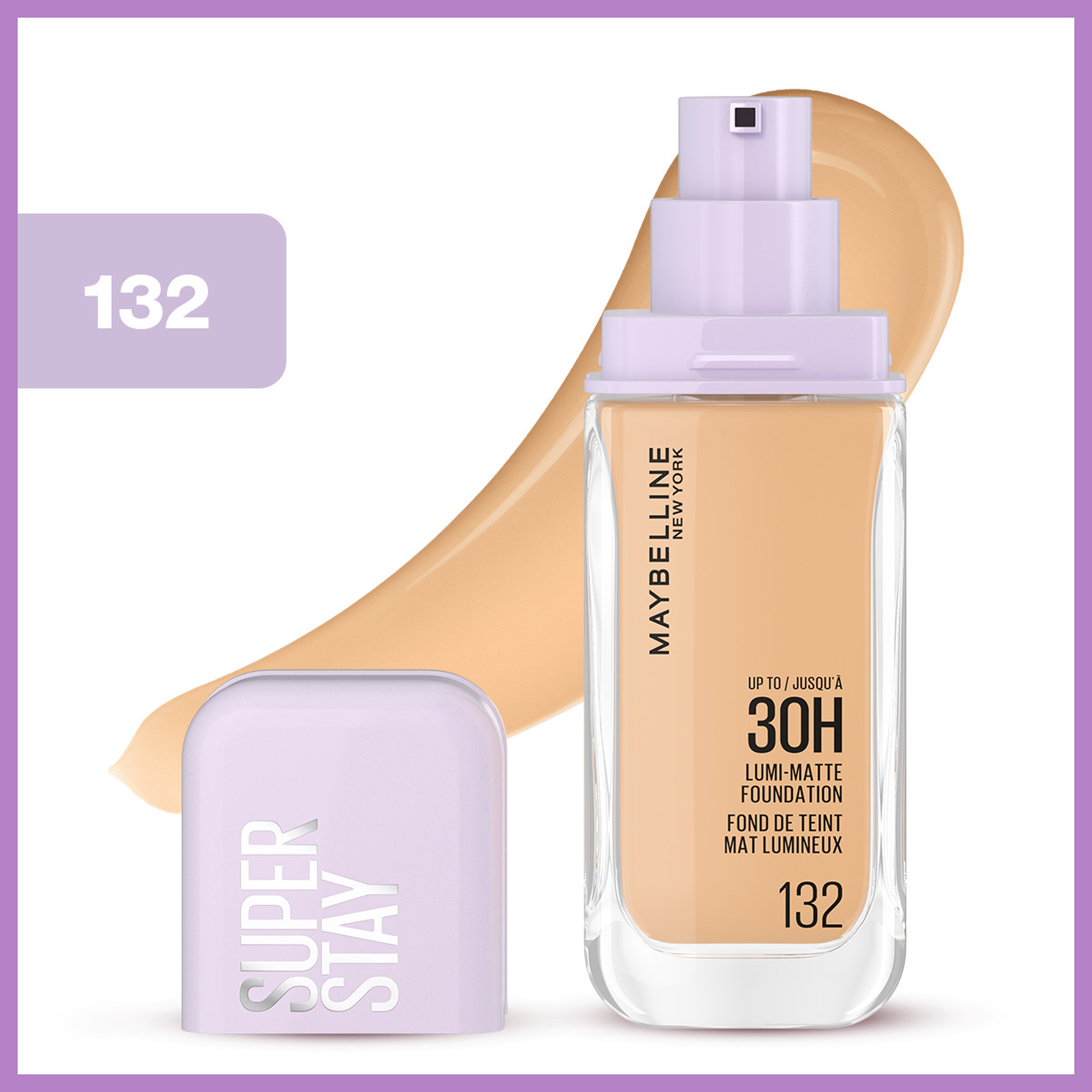 Maybelline New York Super Stay Lumi Matte Fondöten 132 - Uzun süre kalıcı etkisiyle pürüzsüz bir görünüm sunar.