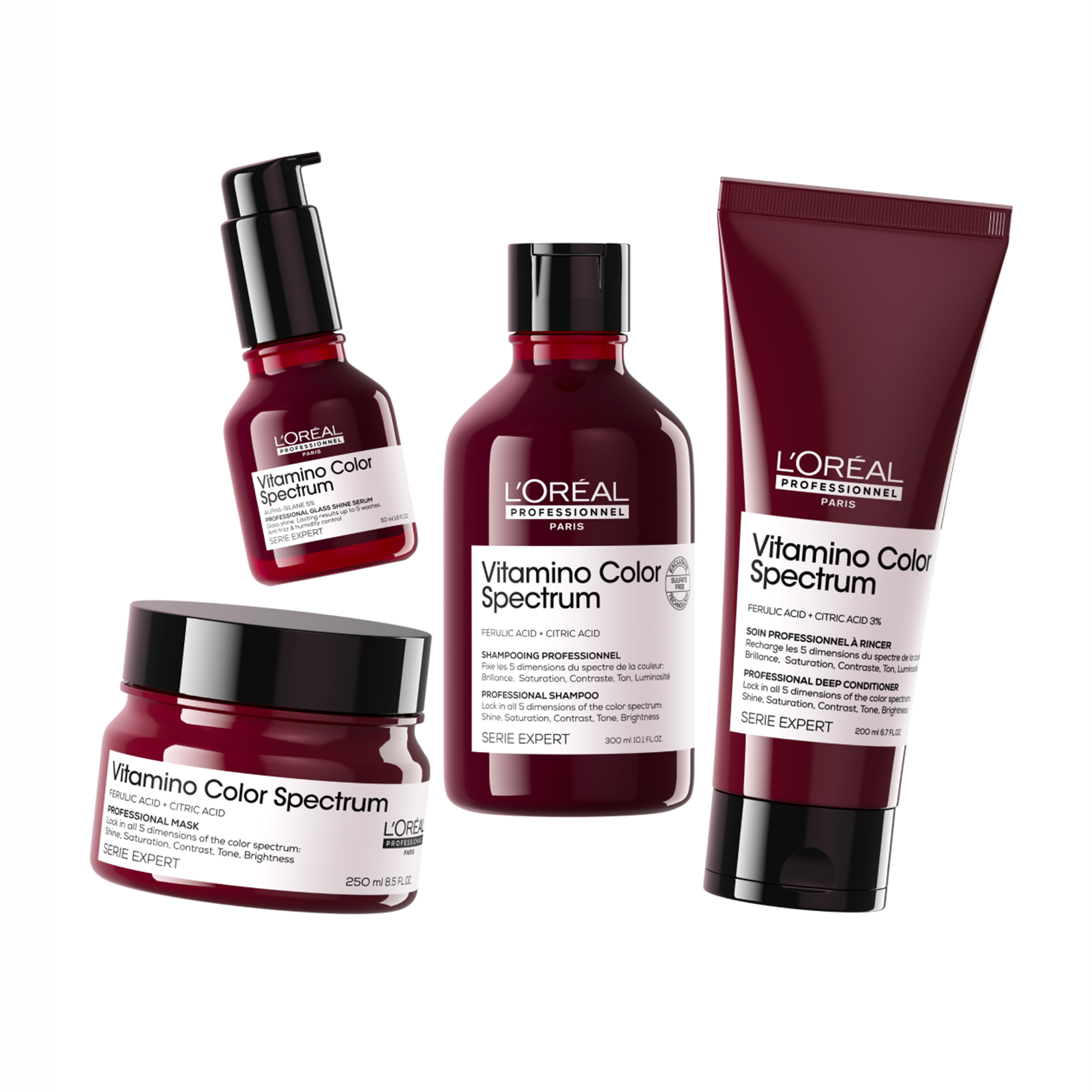 Loreal Professionnel Paris Serie Expert Vitamino Color Spectrum Cam Parlaklığı Görünümü Kazandıran Serum 50 ml - Yıpranmış ve mat saçları yeniden canlandırır, ışıltı kazandırır