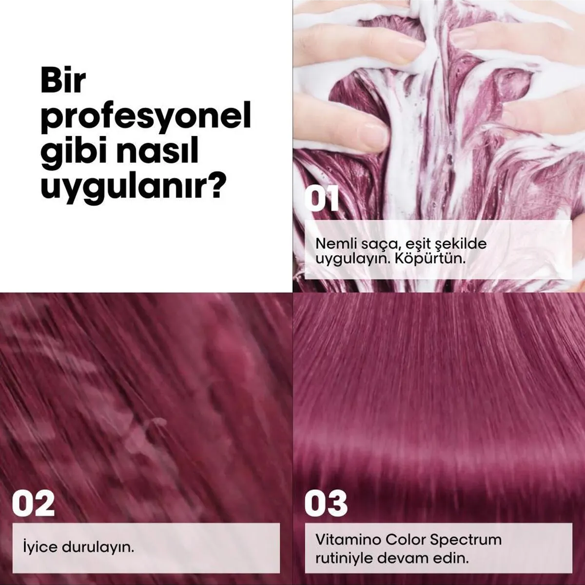 L'Oreal Professionnel Paris Serie Expert Vitamino Color Spectrum Boyalı Saçlar İçin Solma Karşıtı Şampuan 1500 ml - Boyalı saçların rengini koruyan 1500 ml'lik L'Oreal Professionnel Serie Expert Vitamino Color, solmayı engelleyerek parlaklık sağlar.