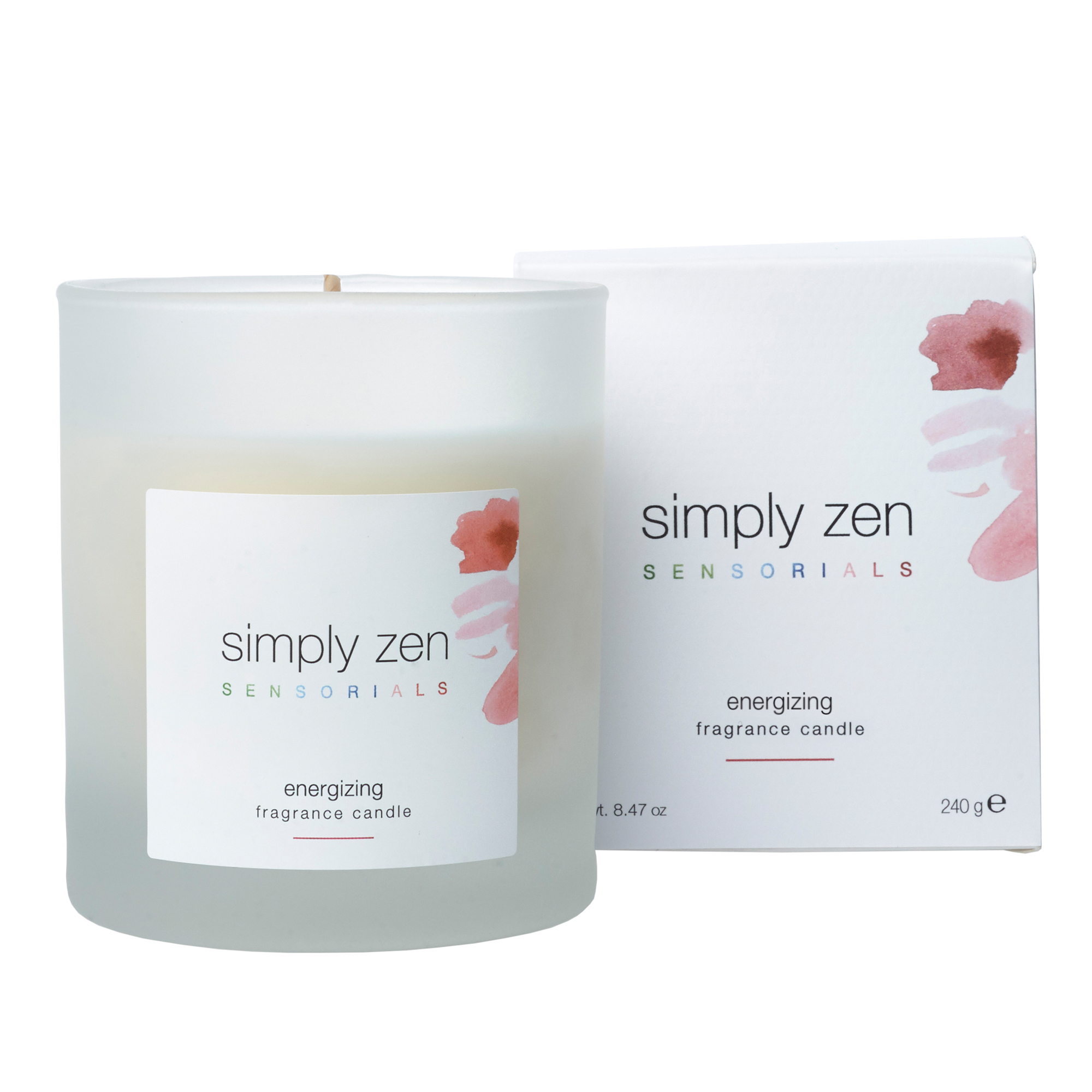Simply Zen Sensorials Home Energizing Fragrance Mum 120 g - Enerji verici ve canlandırıcı özelliklere sahip ev mumunun enerjik kokusu.
