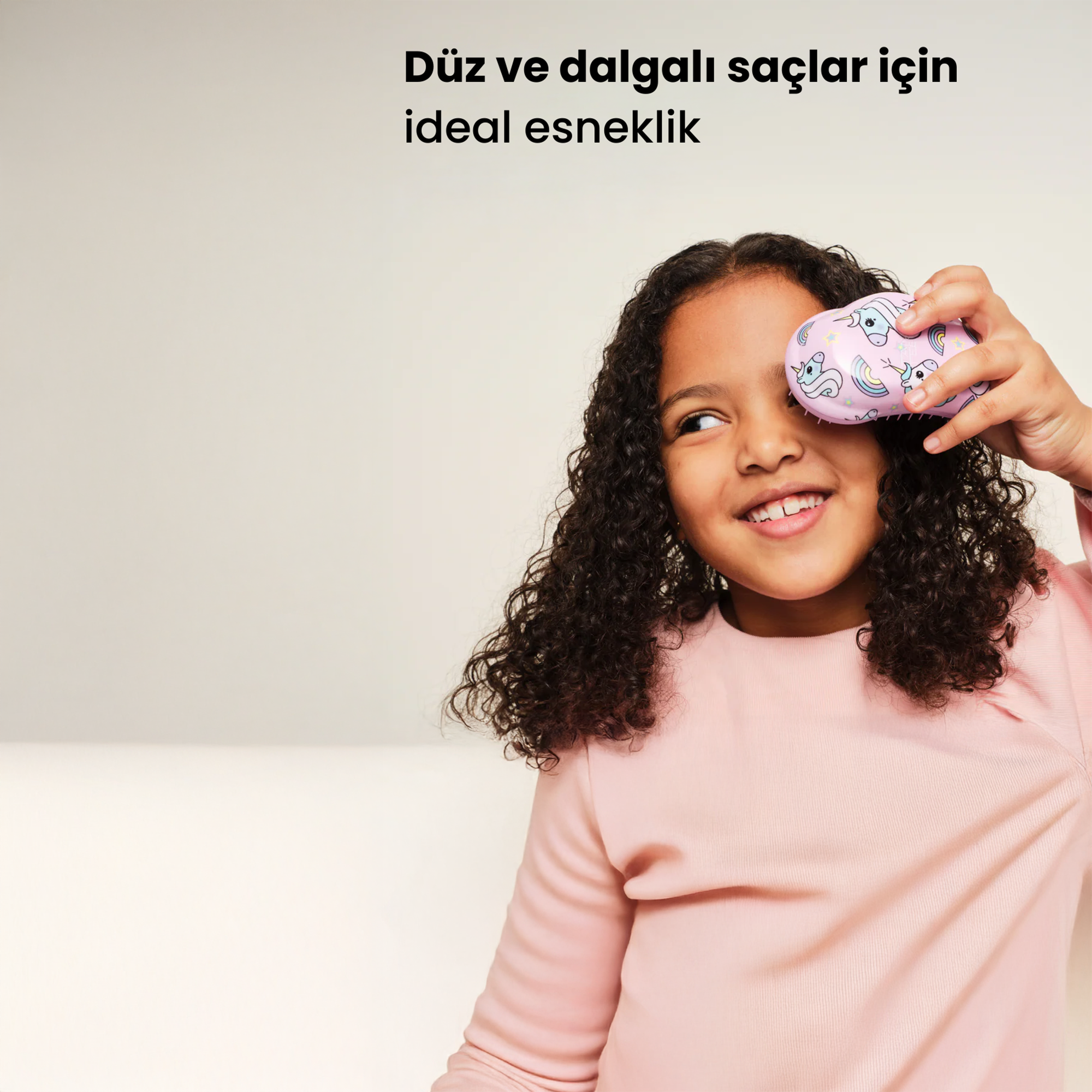 Tangle Teezer The Original Mini Unicorn Magic Çocuk Saç Fırçası - Çocuklar için ideal, unicorn magic tasarımıyla saç açıcı mini fırça