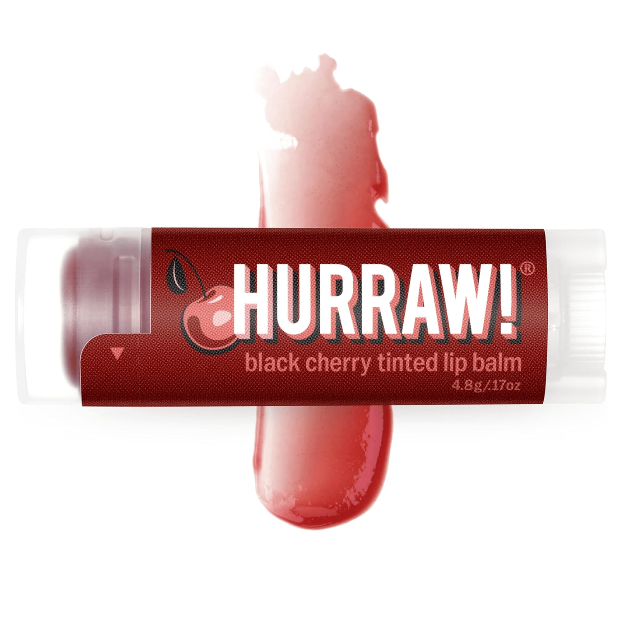 Hurraw Black Cherry Tinted Lip Balm Dudak Balmı Vişne 4.8 g - Nemlendirici ve renk verici vişne aromalı dudak balmı
