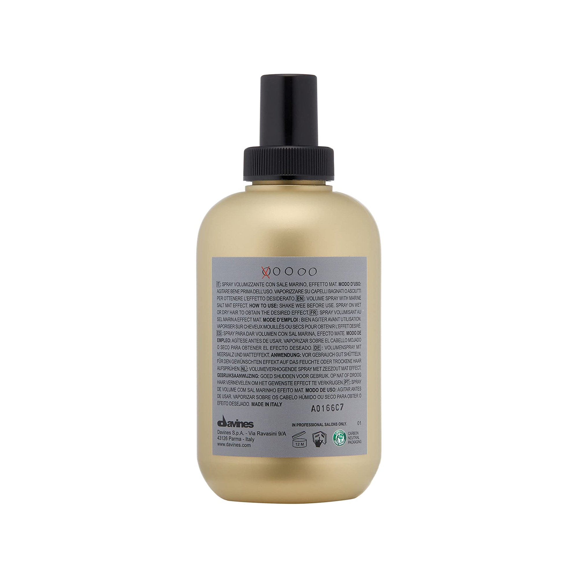 Davines Sea Salt Deniz Tuzu Spreyi 250 ml – Saça plajdan çıkmış gibi doğal bir görünüm veren şekillendirici sprey.