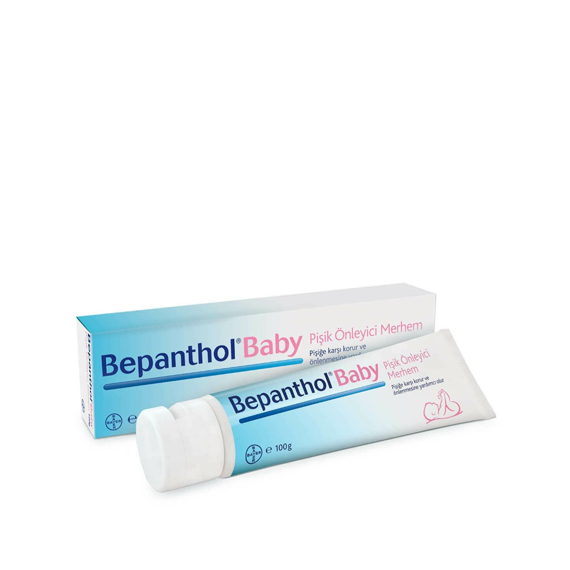 Bepanthol Baby Pişik Önleyici Merhem 100 g - Bebeklerin hassas cildini koruyarak pişik oluşumunu engelleyen bakım merhemi