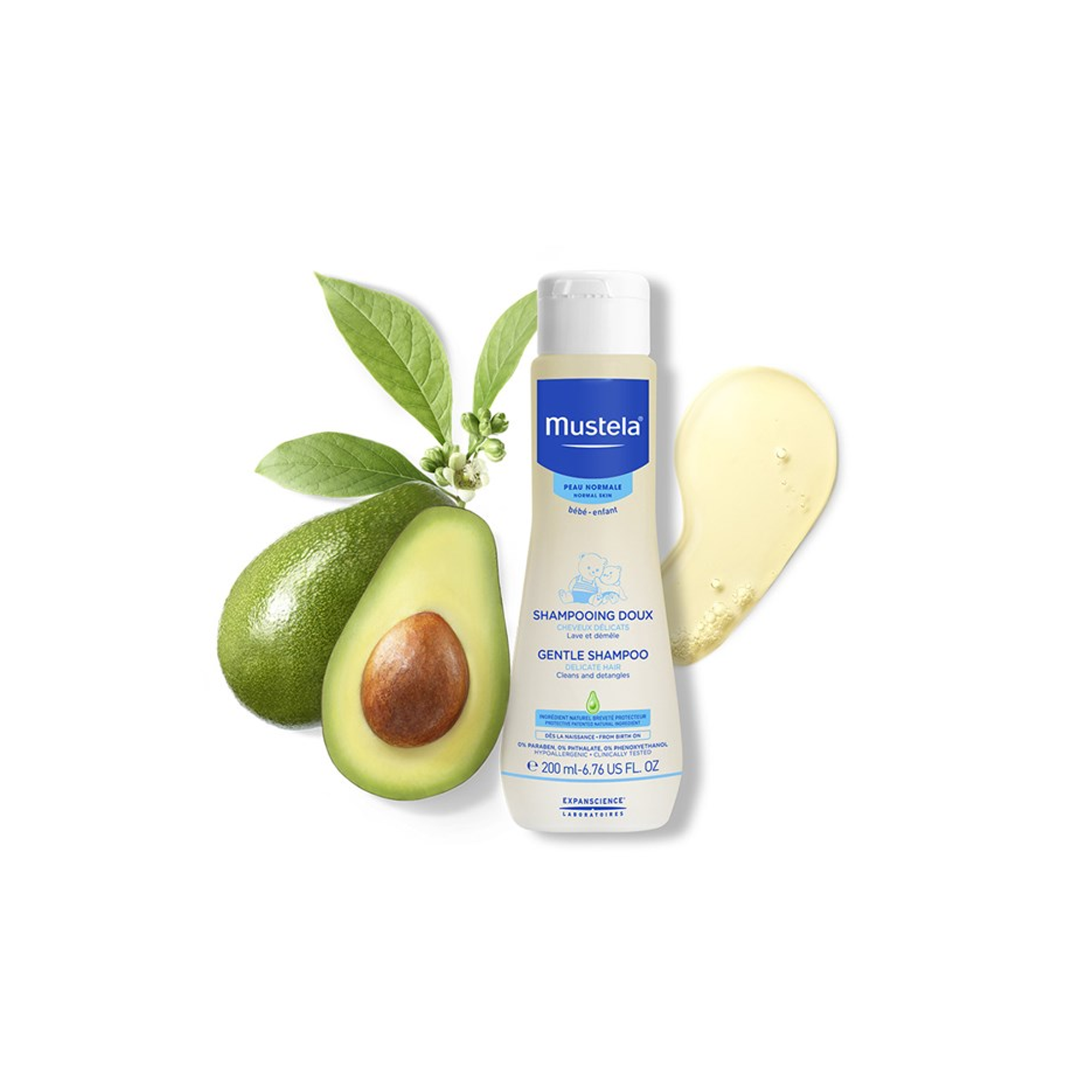 Mustela Gentle Shampoo Bebek Şampuanı 200 ml – Bebekler için nazik temizleme sağlayan, 200 ml'lik Mustela bebek şampuanı.