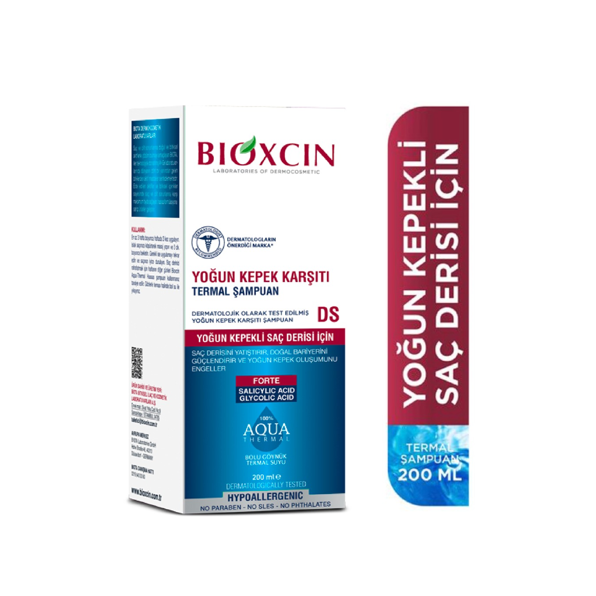 Bioxcin Aqua Thermal DS Şampuan 200 ml - Saç derisini derinlemesine temizler ve nemlendirir