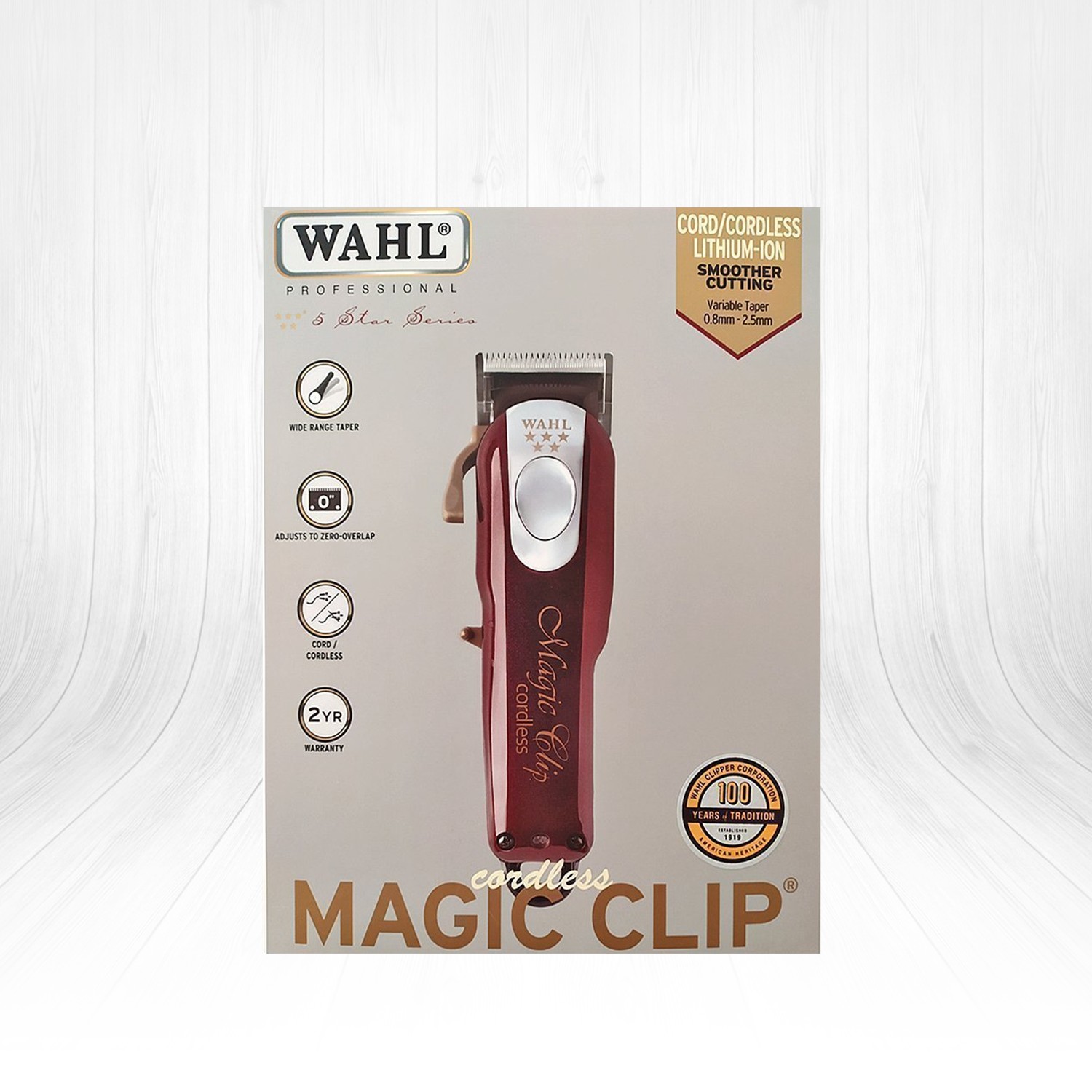Wahl 5 Star Series Cordless Magic Clip Tıraş Makinesi 08148-316H - Kablosuz tıraş makinesi, profesyonel kullanıma uygun