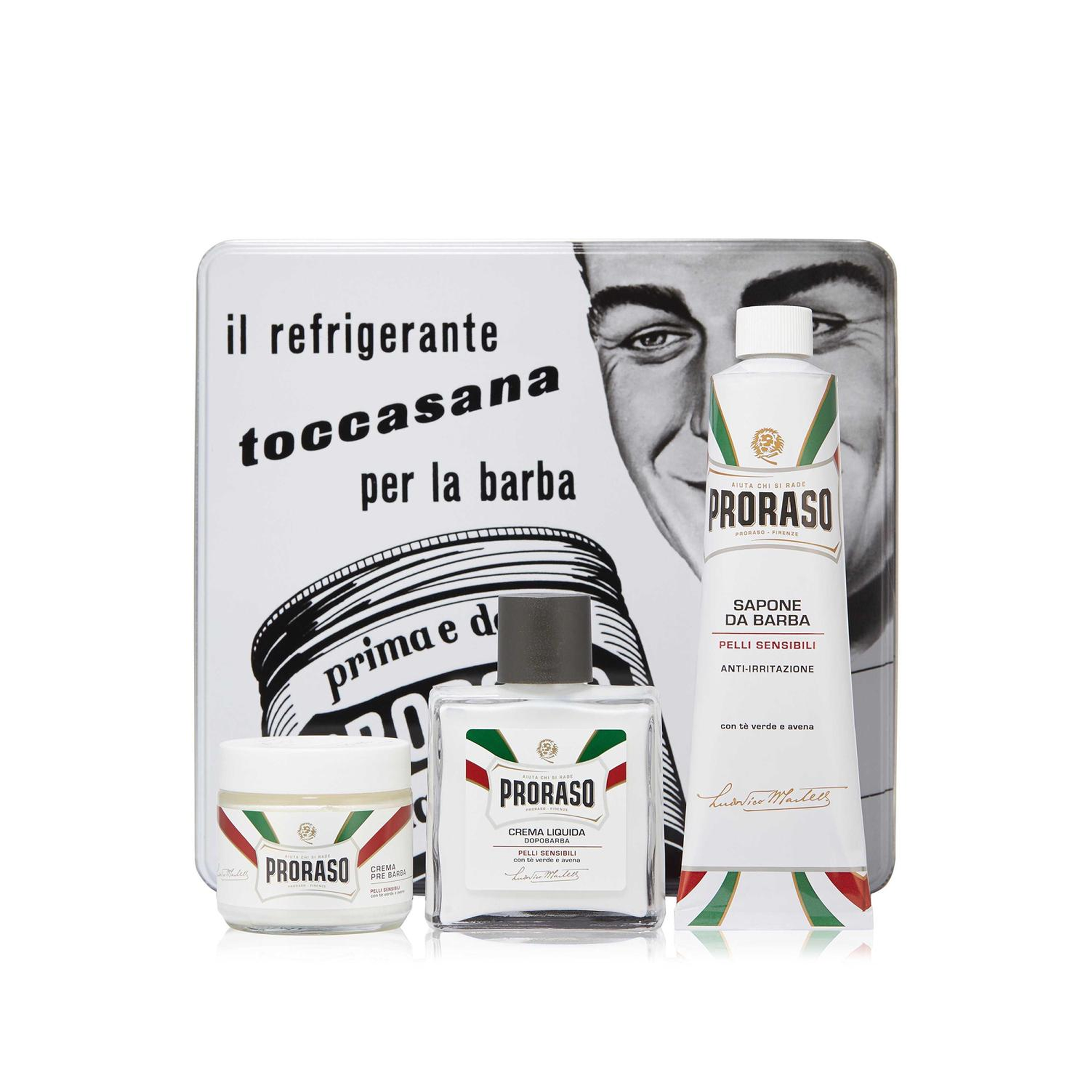 Proraso Vintage Set Hassas Toccasana - Hassas Ciltlere Özel Yatıştırıcı Etkili Tıraş Seti
