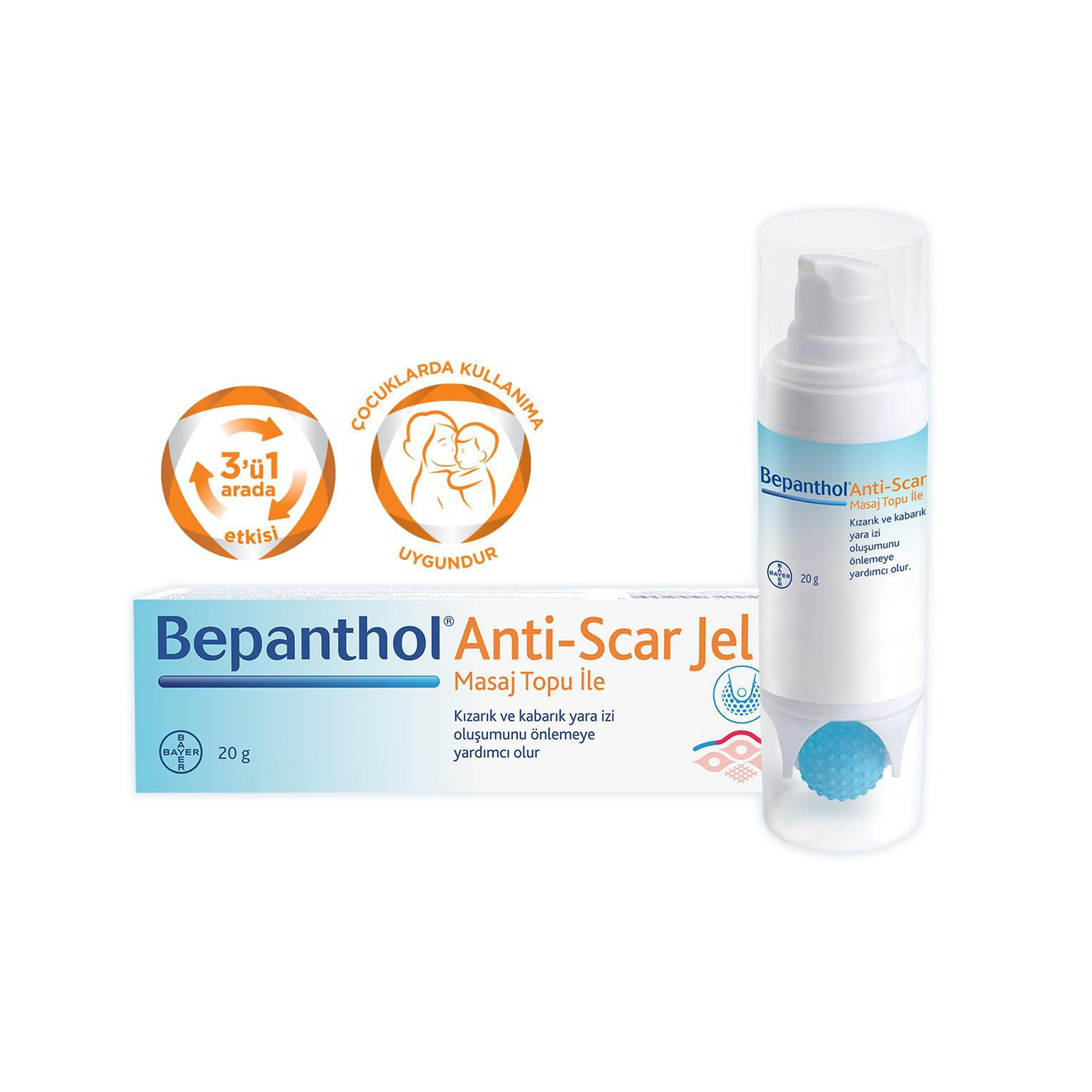 Bepanthol Anti-Scar Jel 20 g - Ciltteki izleri iyileştirmeye yardımcı, cilt onarıcı jel