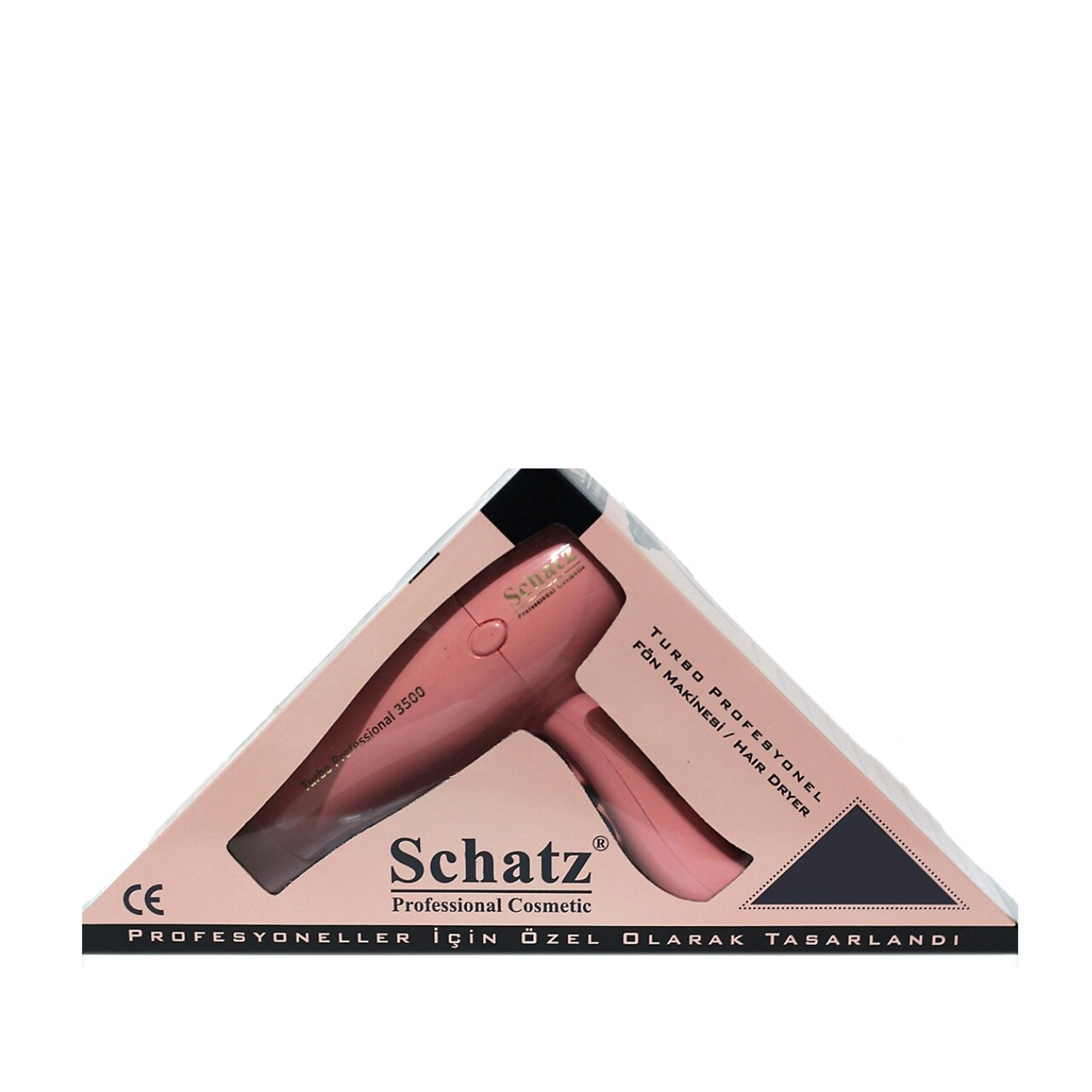 Schatz Profesyonel Turbo 3500 Fön Makinesi Pembe 2400W - Pembe renkli, 2400W motor gücüyle hızlı kurutma ve kolay şekillendirme sağlayan profesyonel fön makinesi